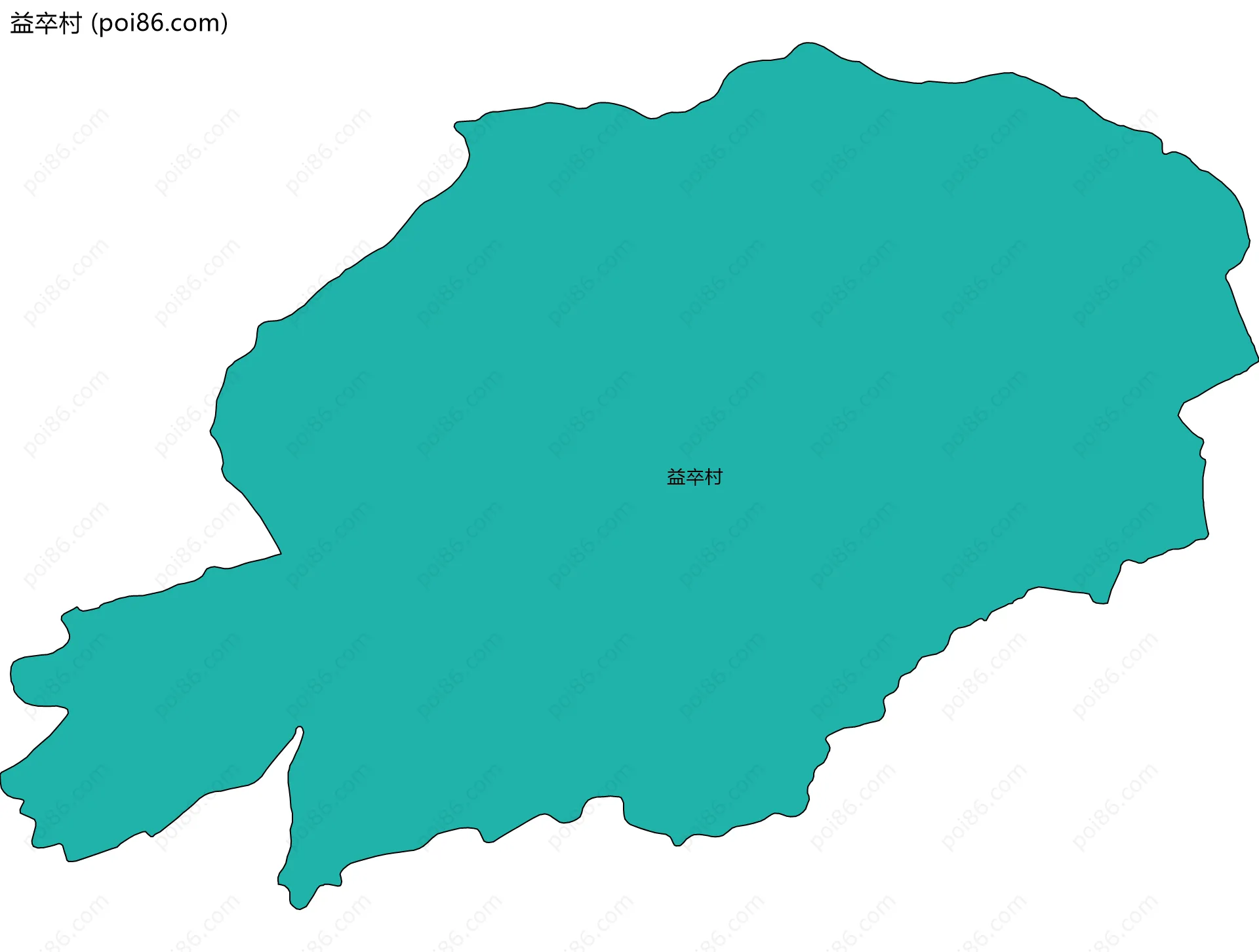 益卒村边界地图