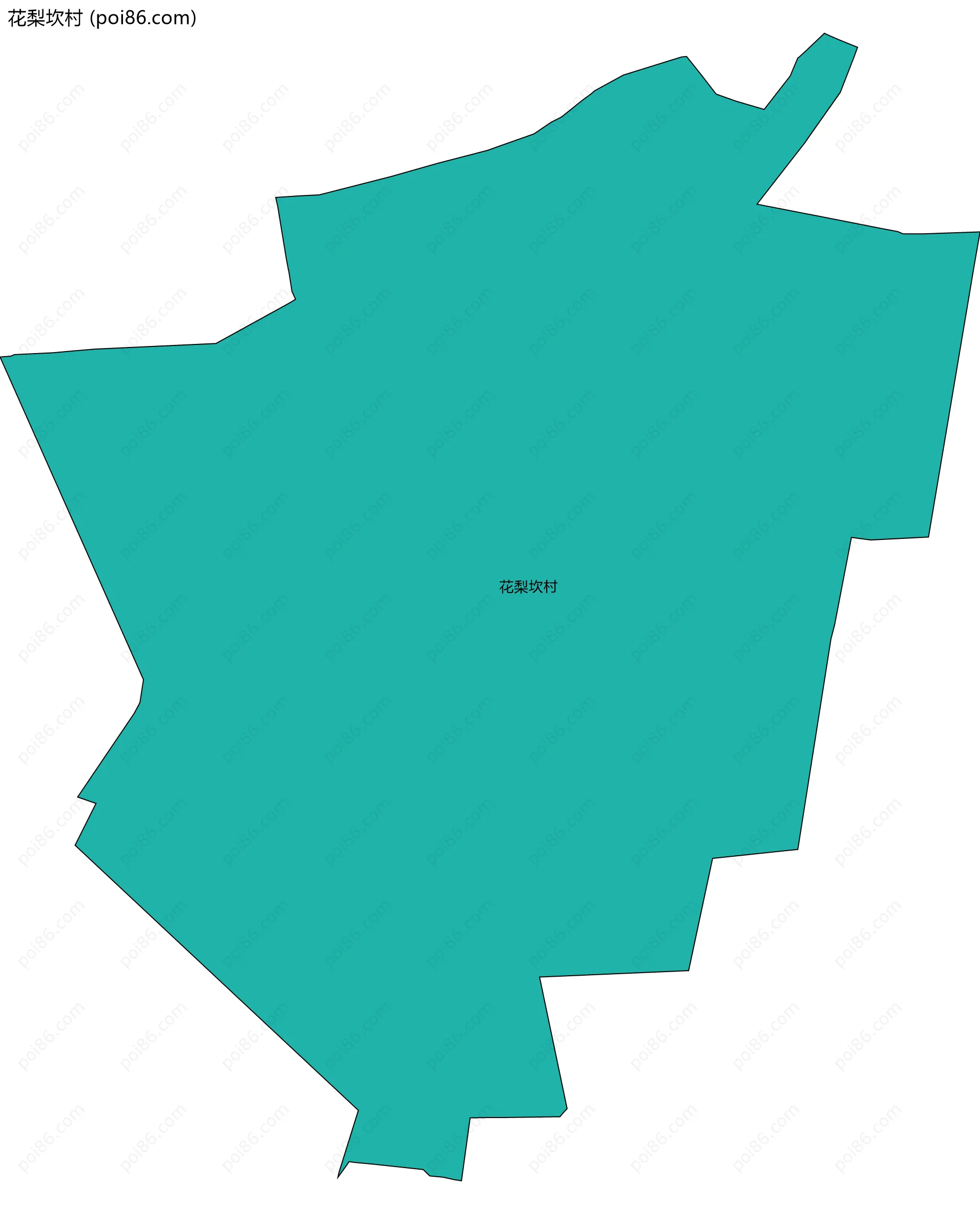 花梨坎村边界地图