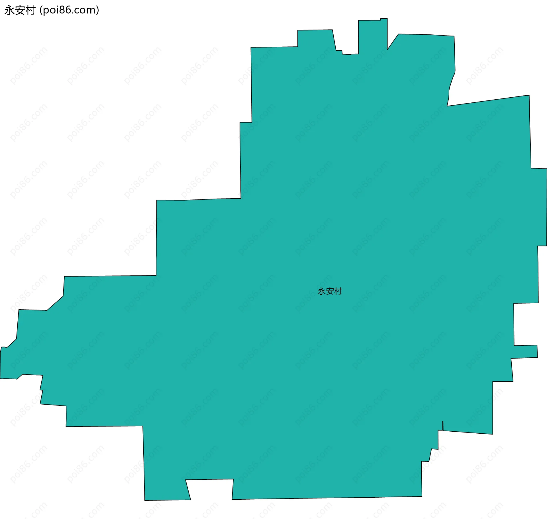 永安村边界地图