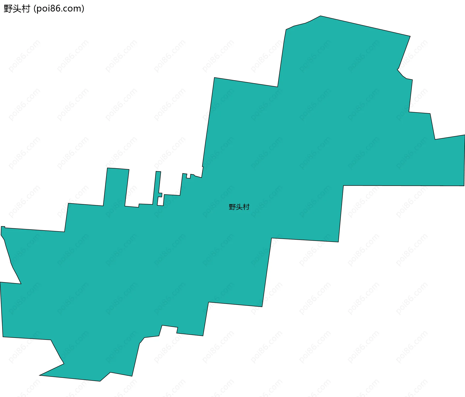 野头村边界地图