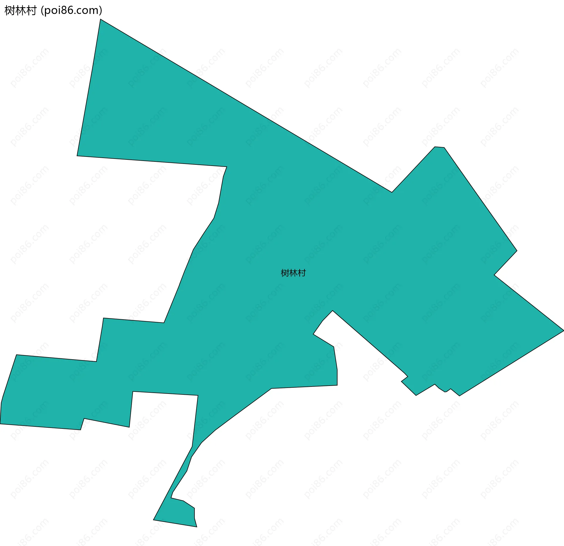 树林村边界地图
