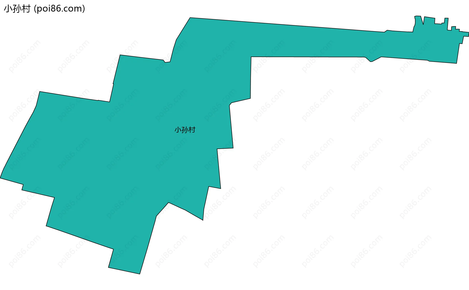 小孙村边界地图