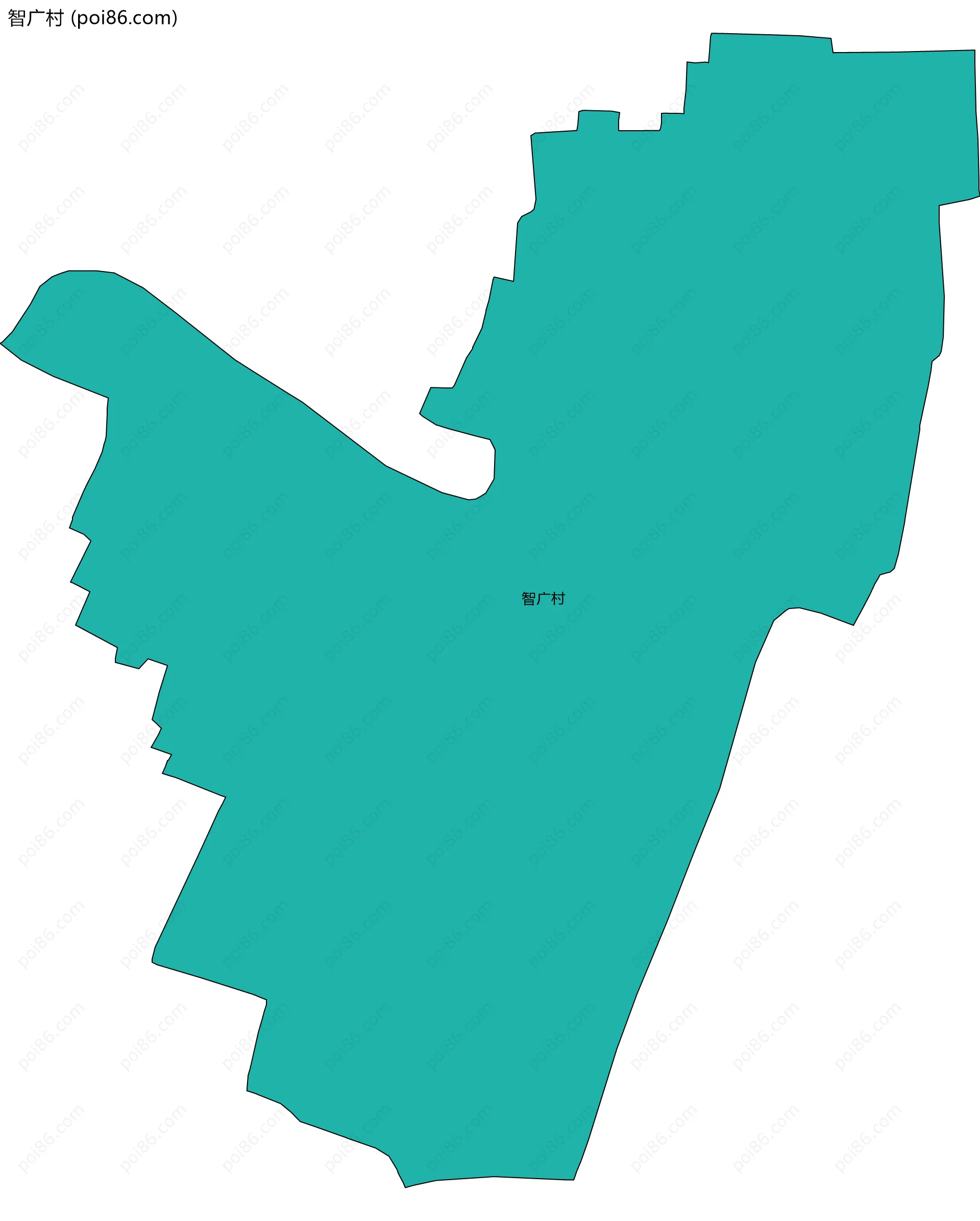 智广村边界地图