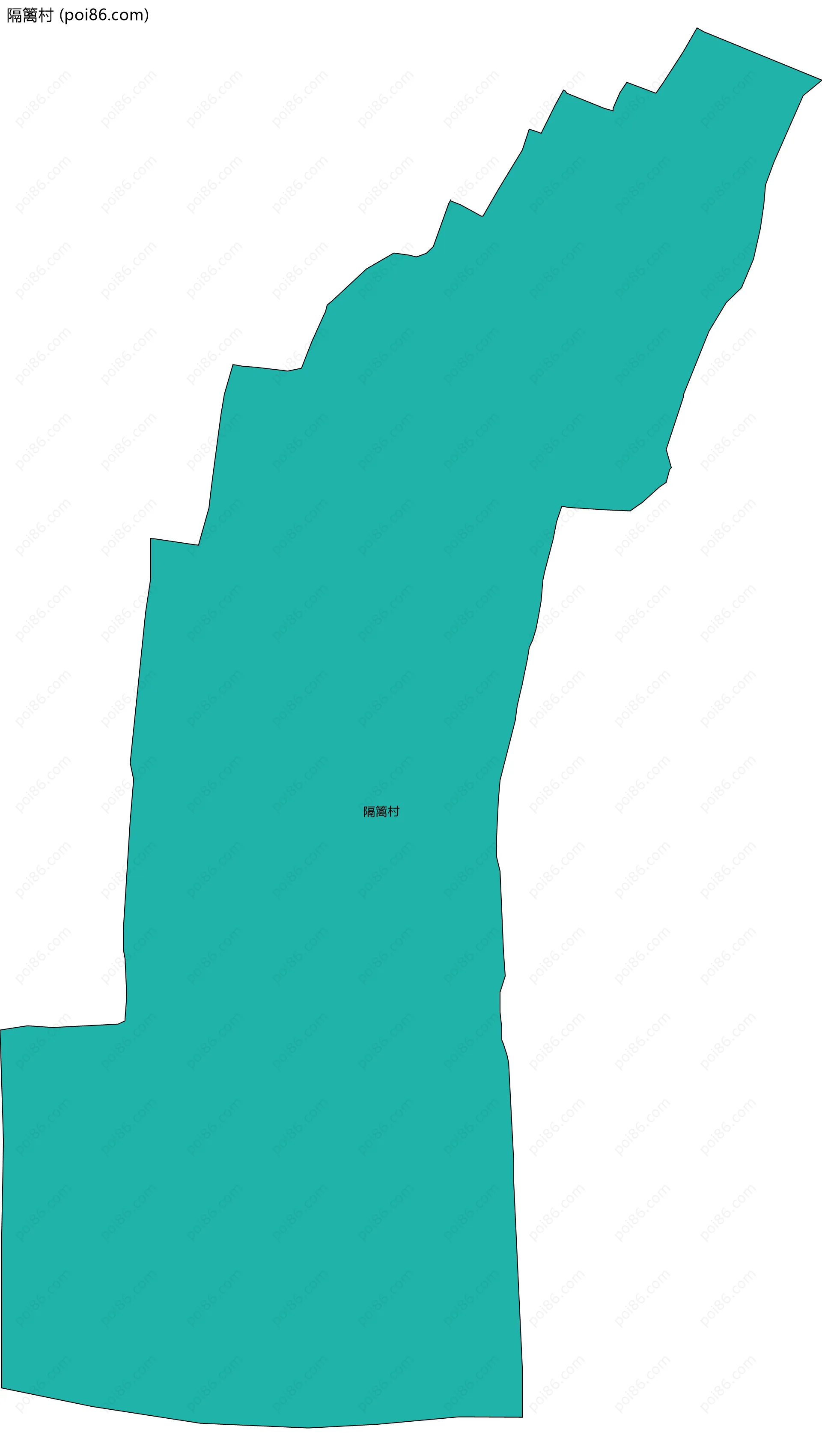 隔篱村边界地图