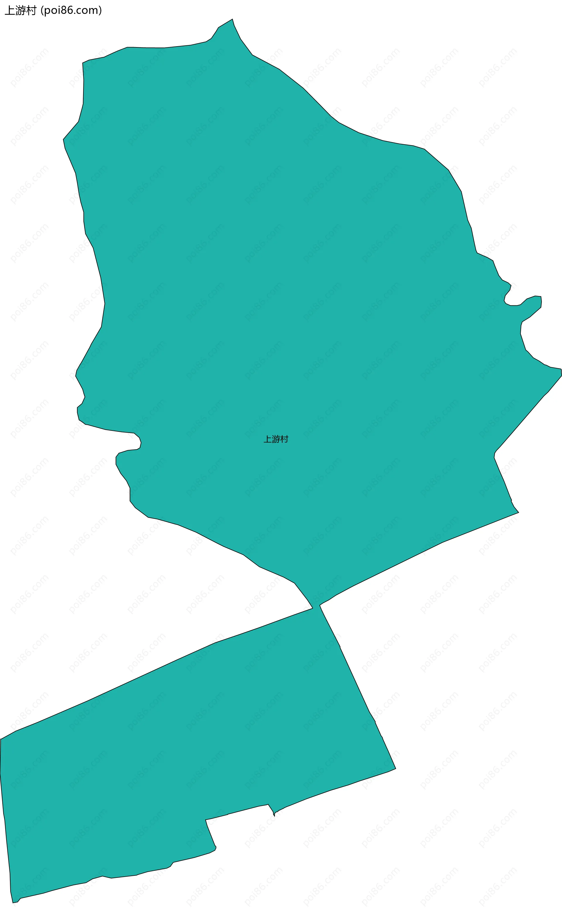 上游村边界地图