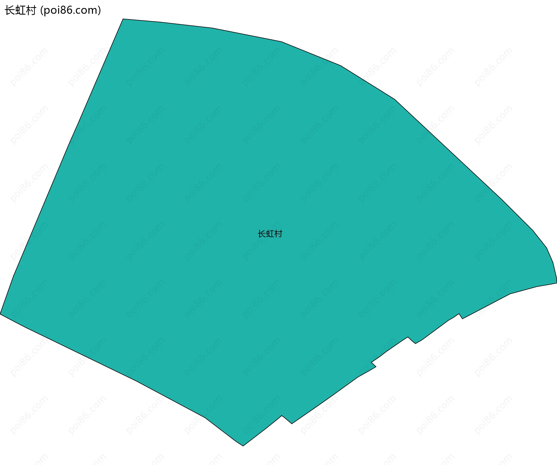 长虹村边界地图