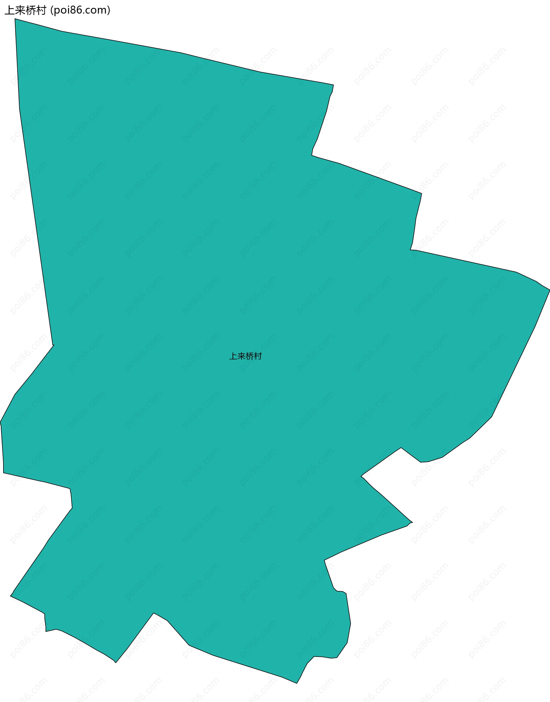 上来桥村边界地图