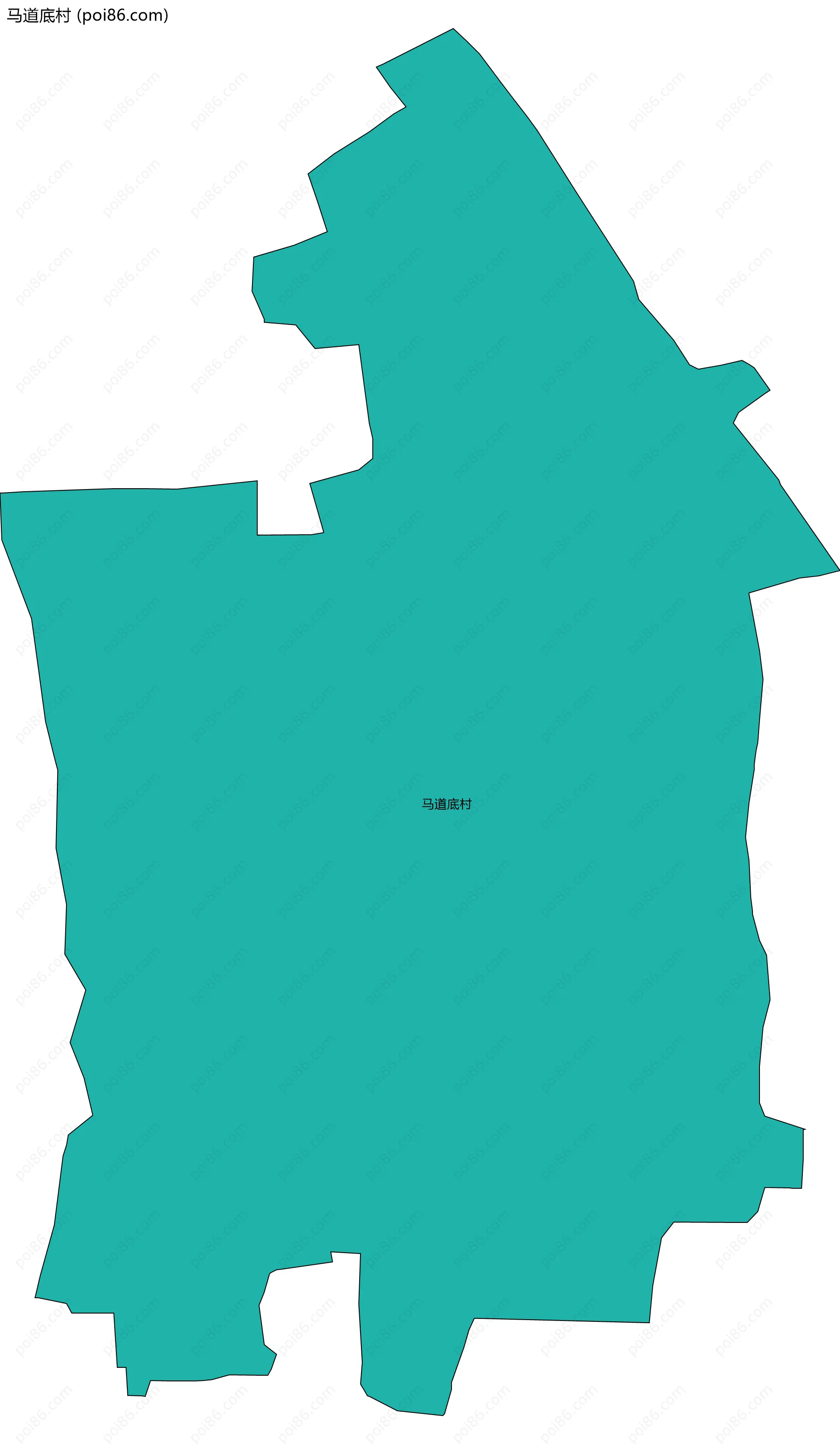马道底村边界地图