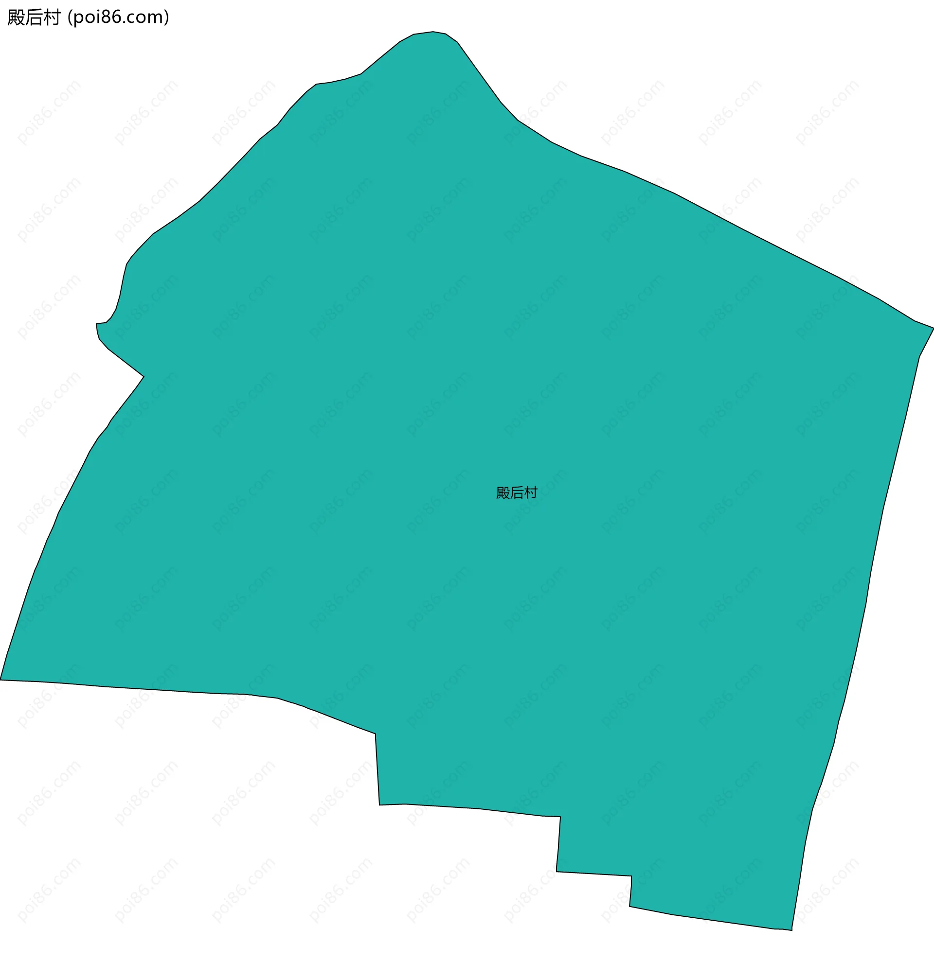 殿后村边界地图