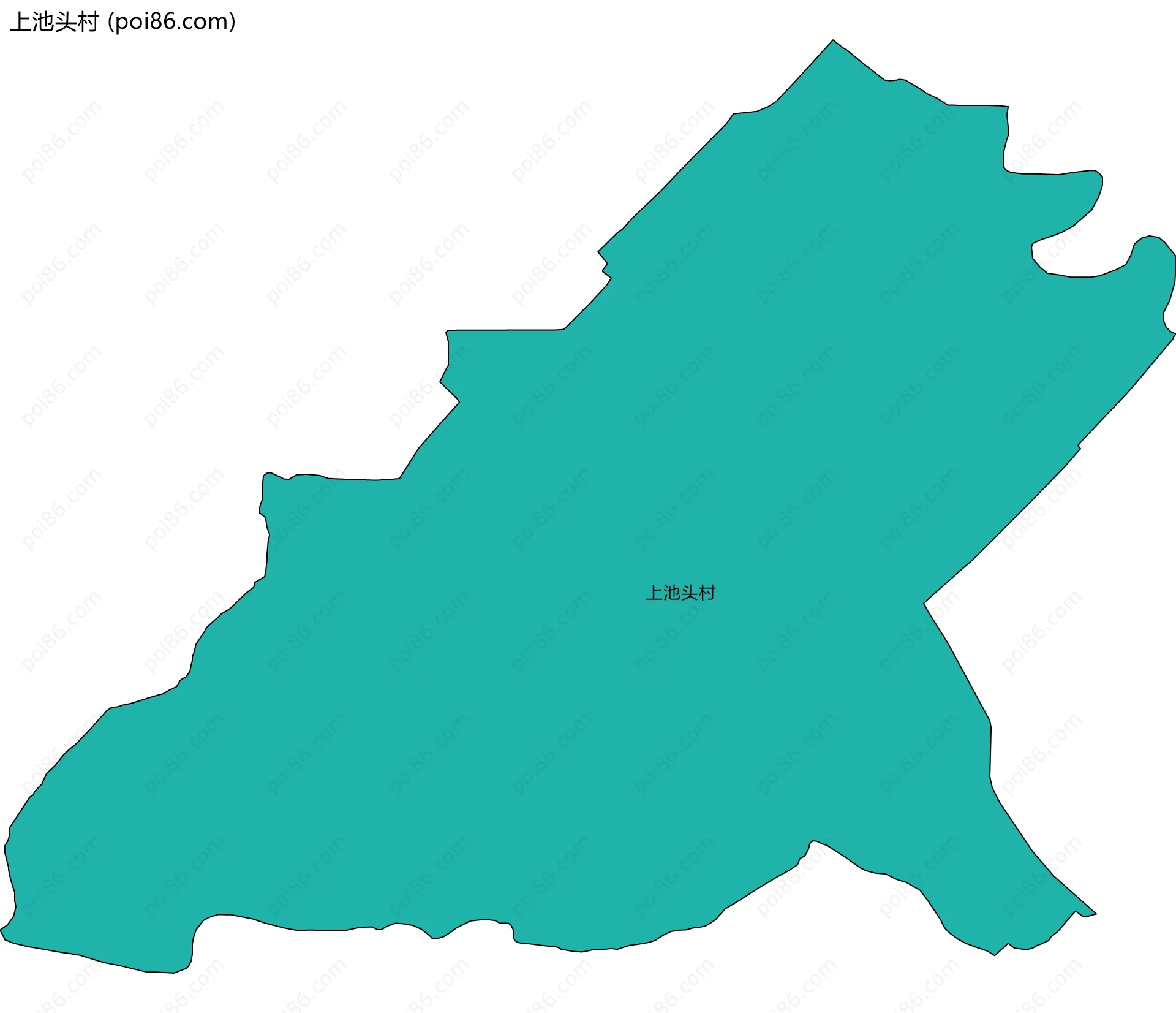 上池头村边界地图