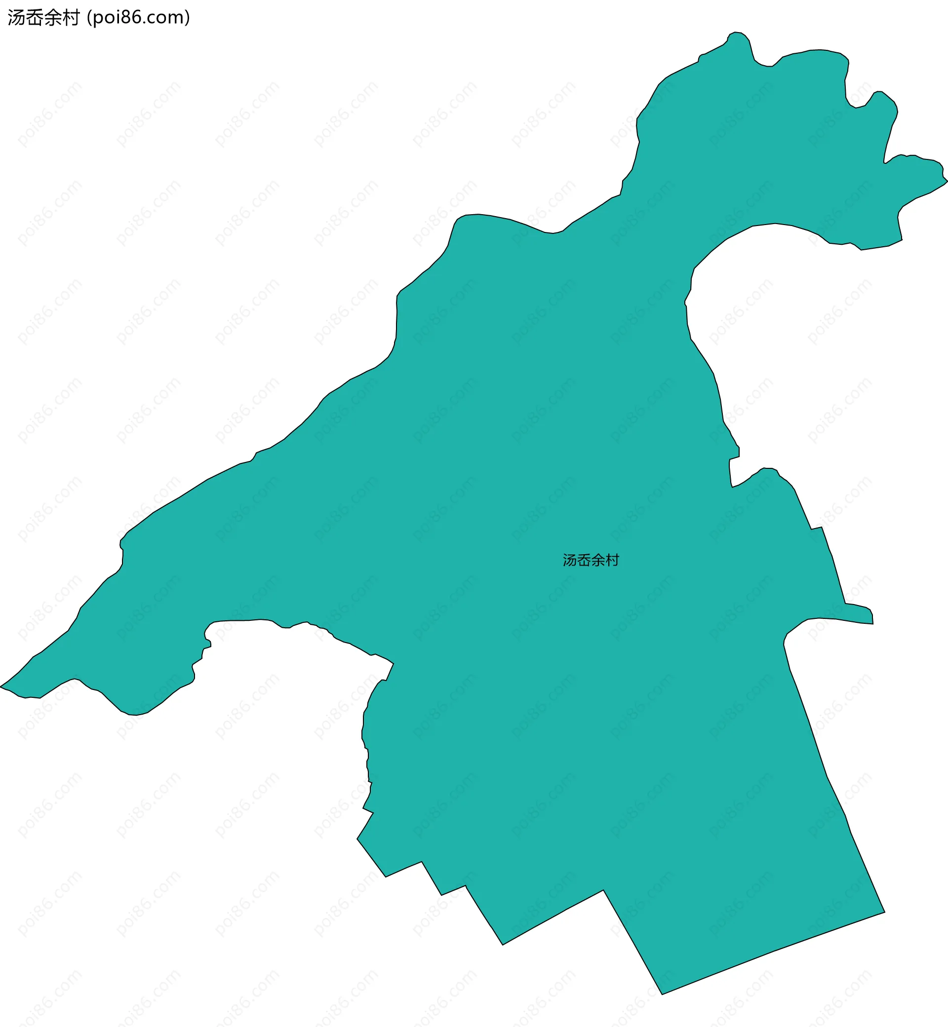 汤岙余村边界地图