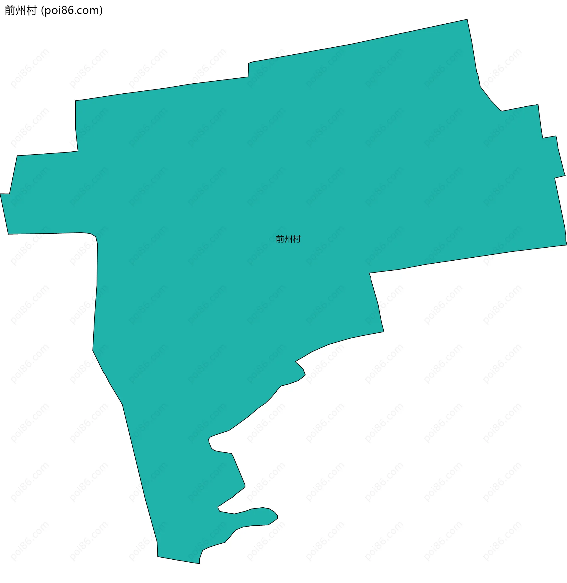 前州村边界地图