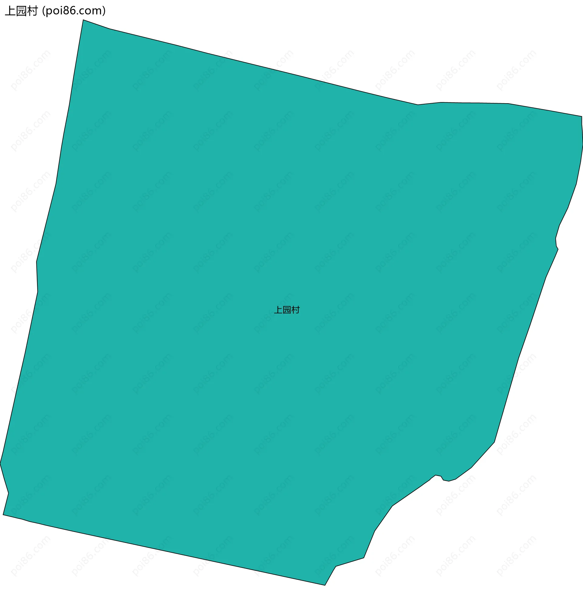 上园村边界地图