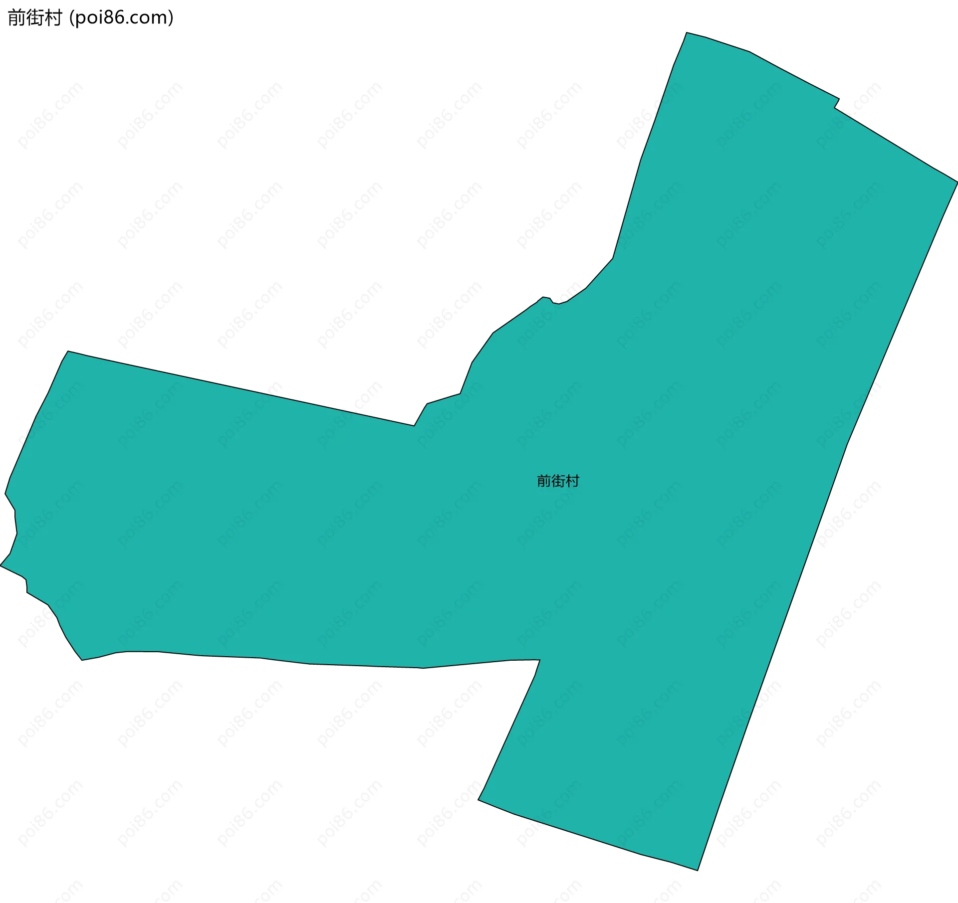 前街村边界地图