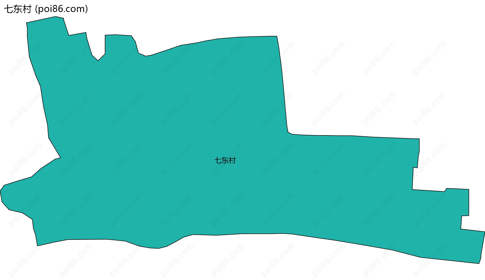 七东村边界地图
