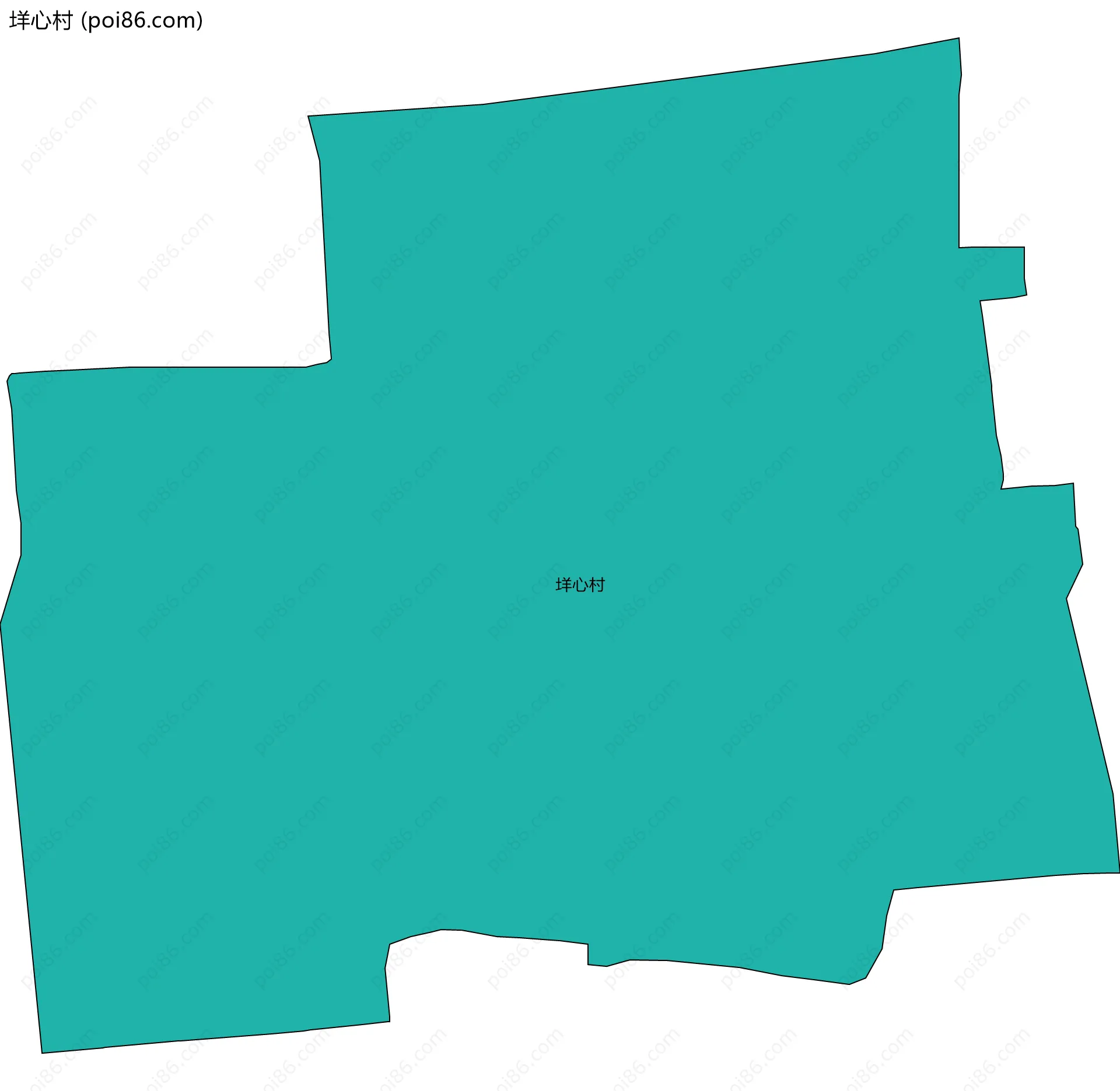 垟心村边界地图