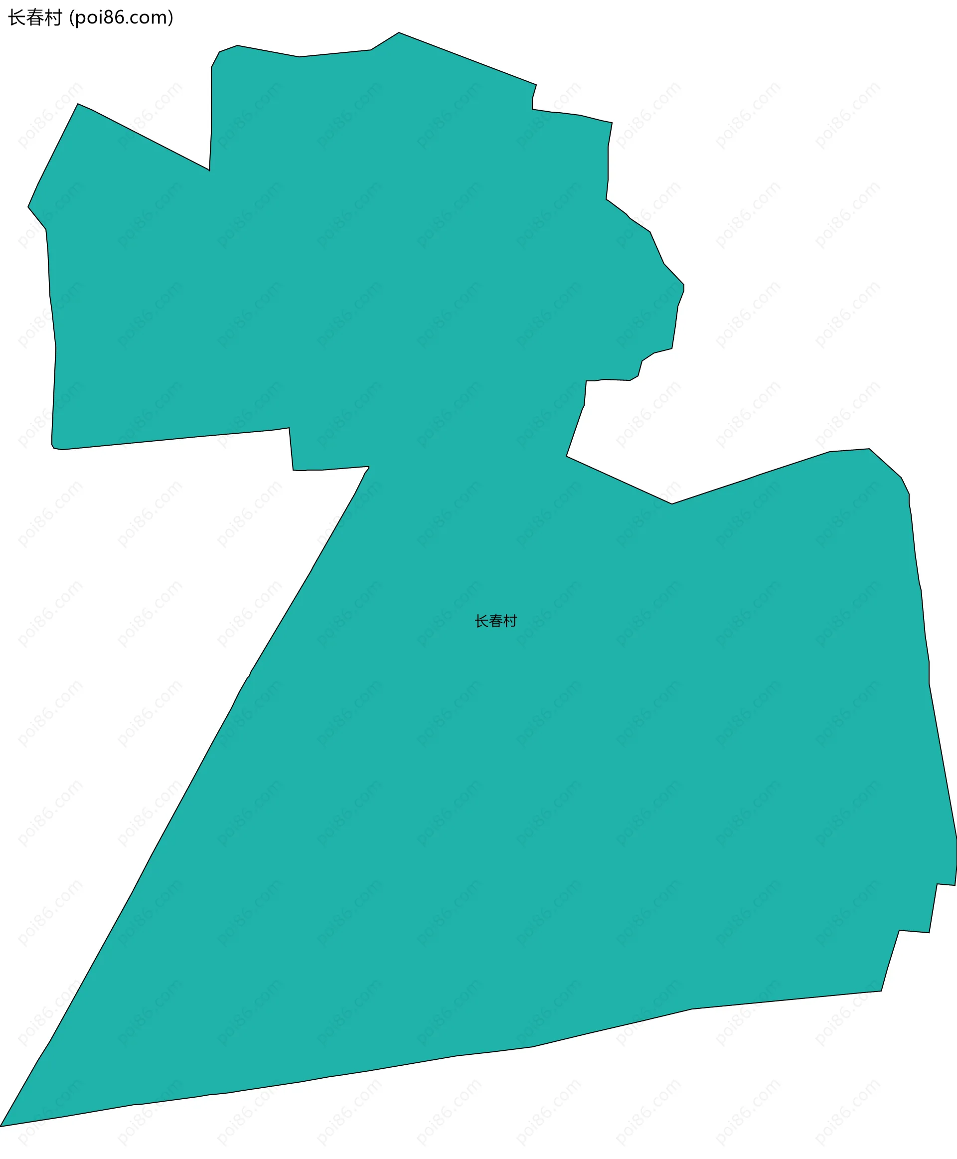 长春村边界地图