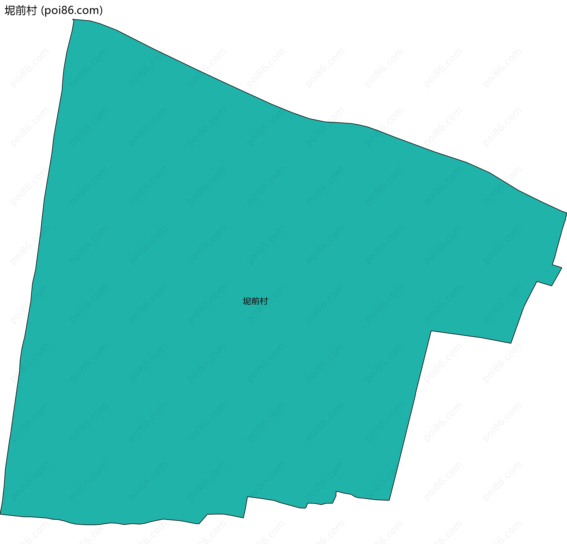 坭前村边界地图