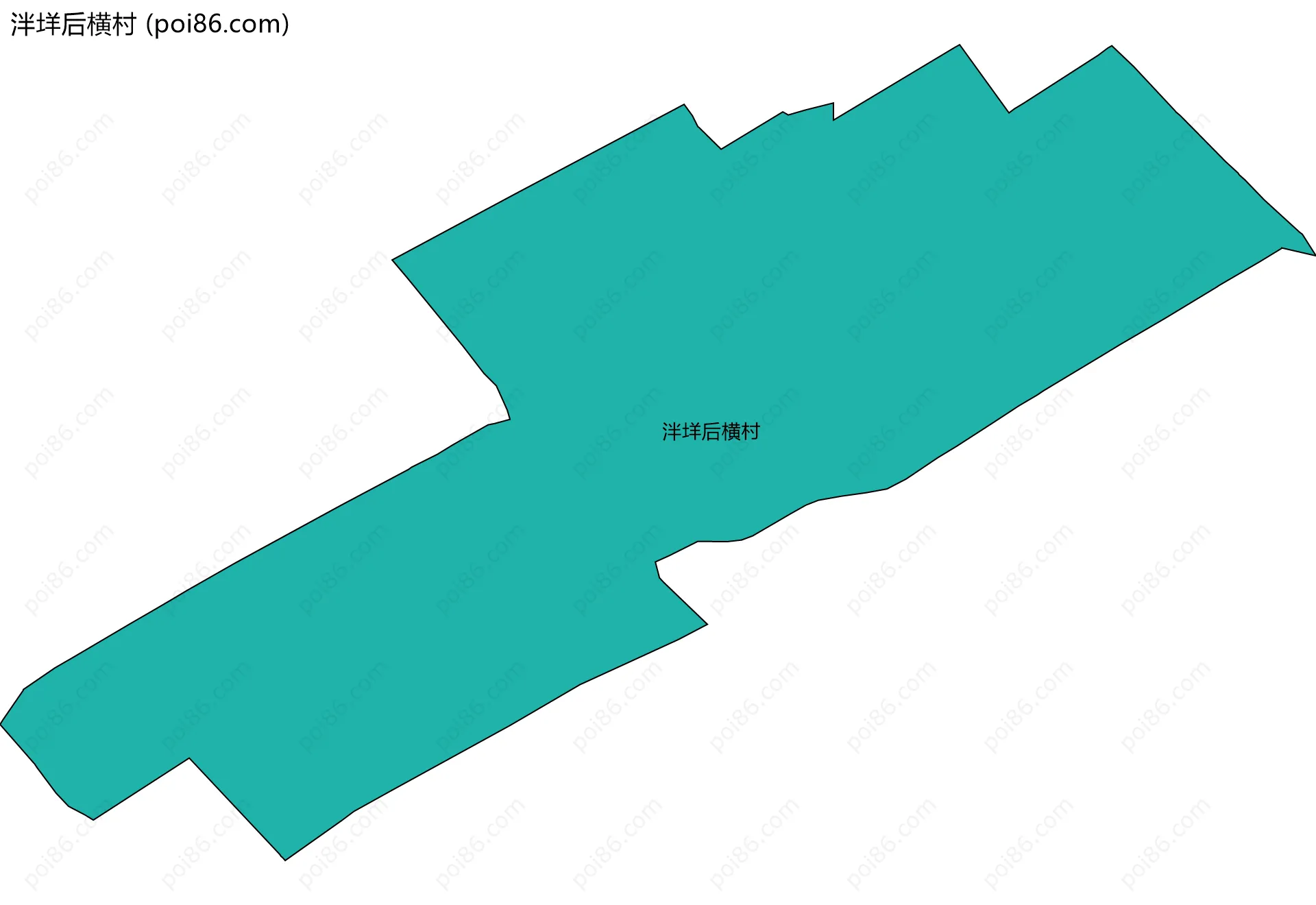 泮垟后横村边界地图
