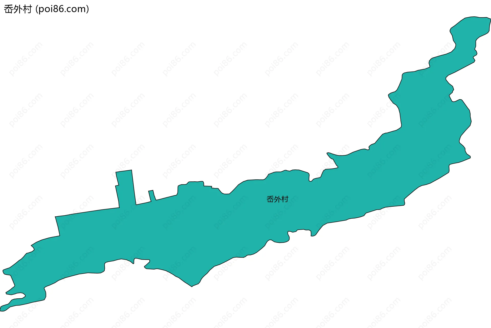 岙外村边界地图