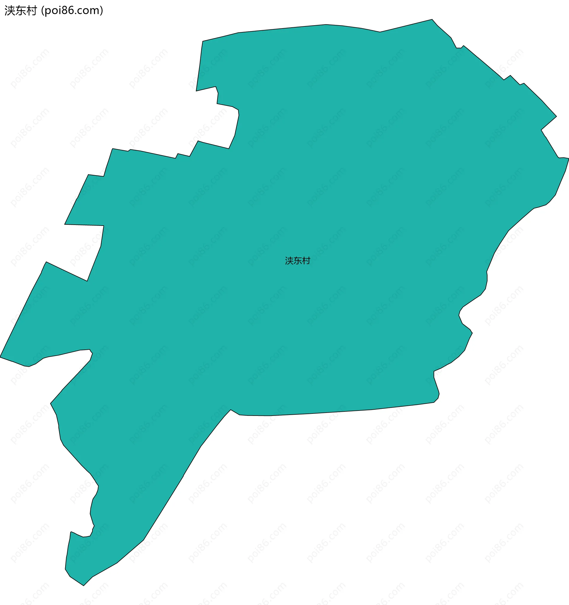 浃东村边界地图