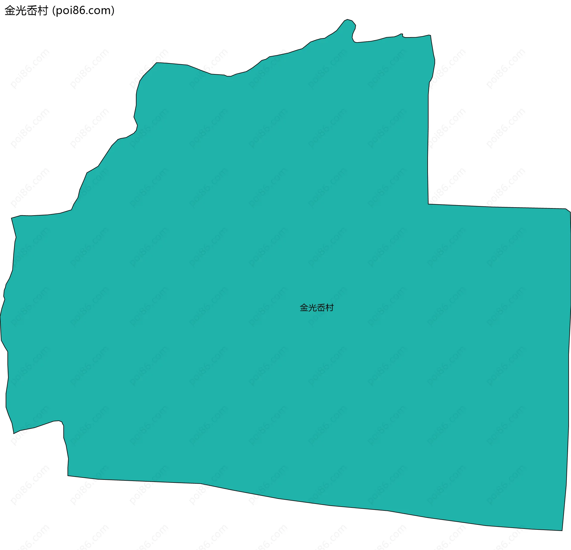 金光岙村边界地图