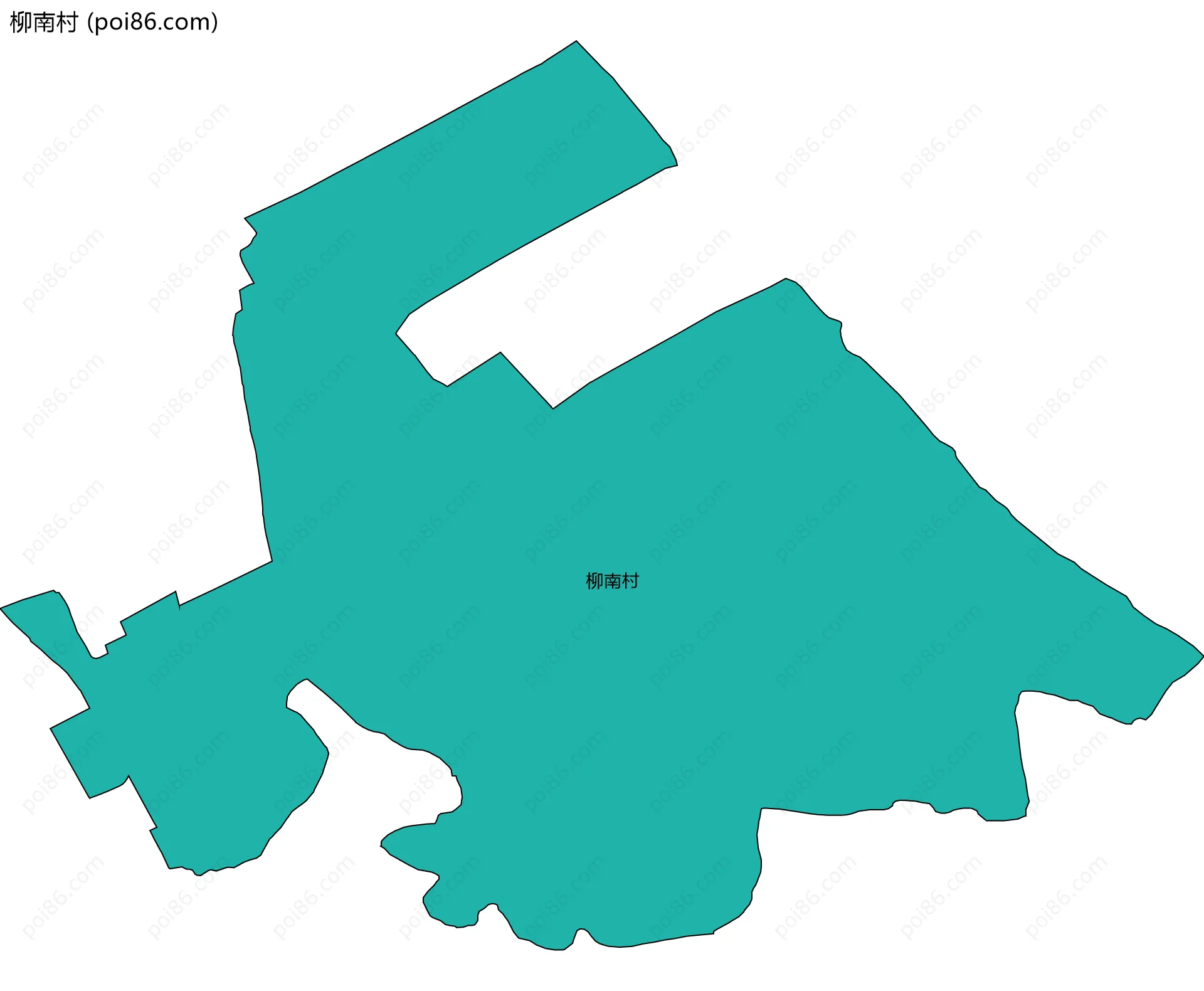 柳南村边界地图