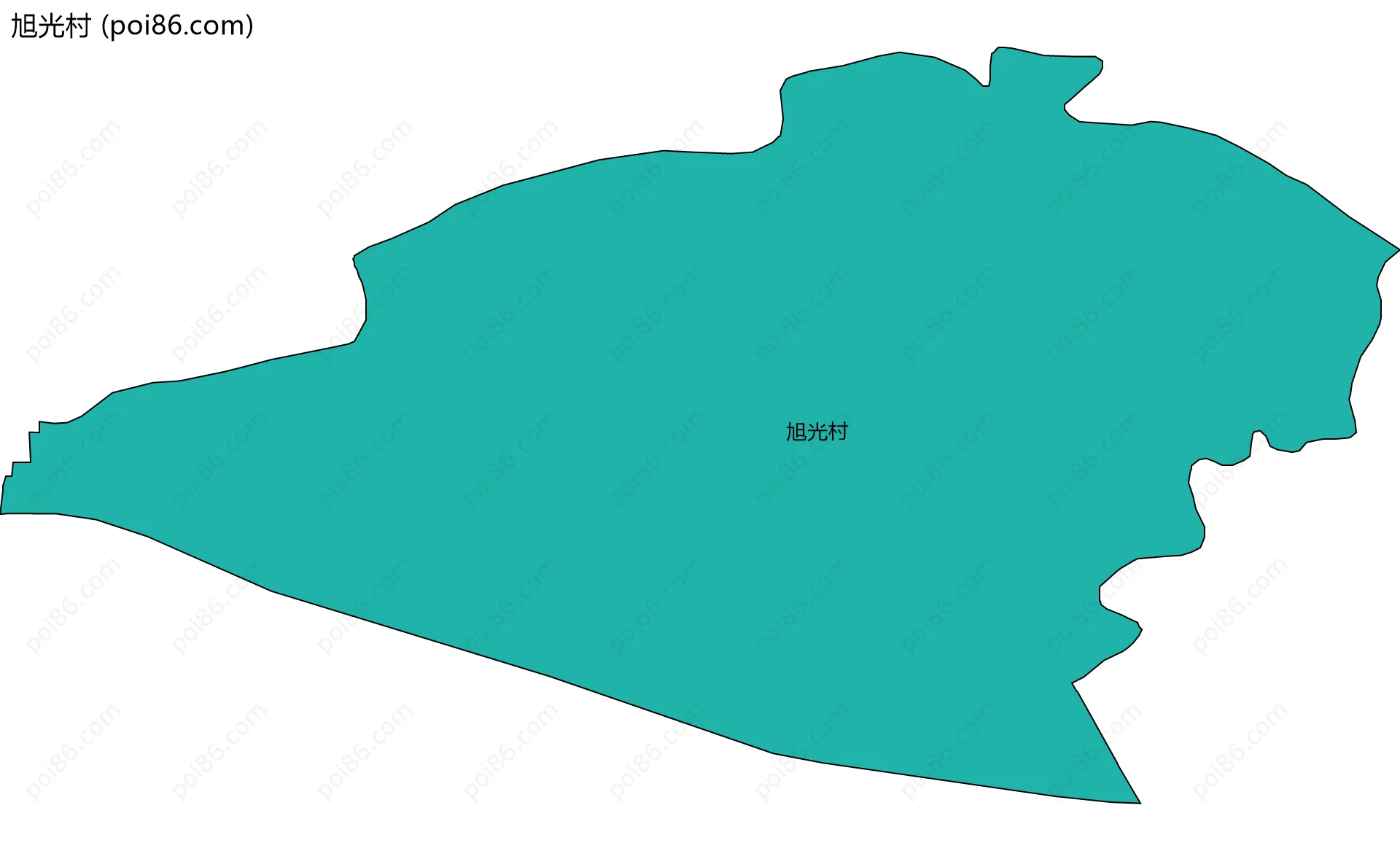 旭光村边界地图