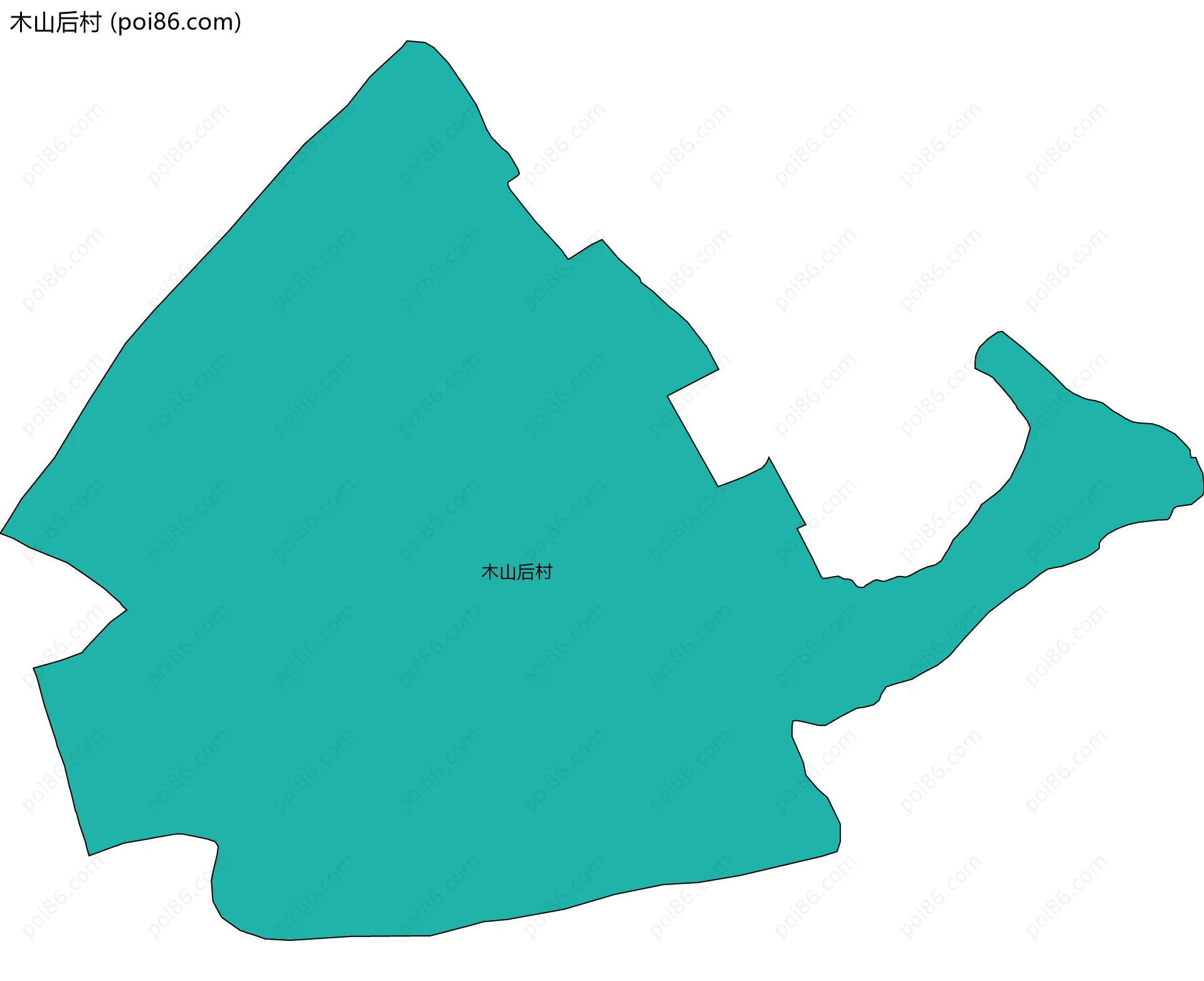 木山后村边界地图