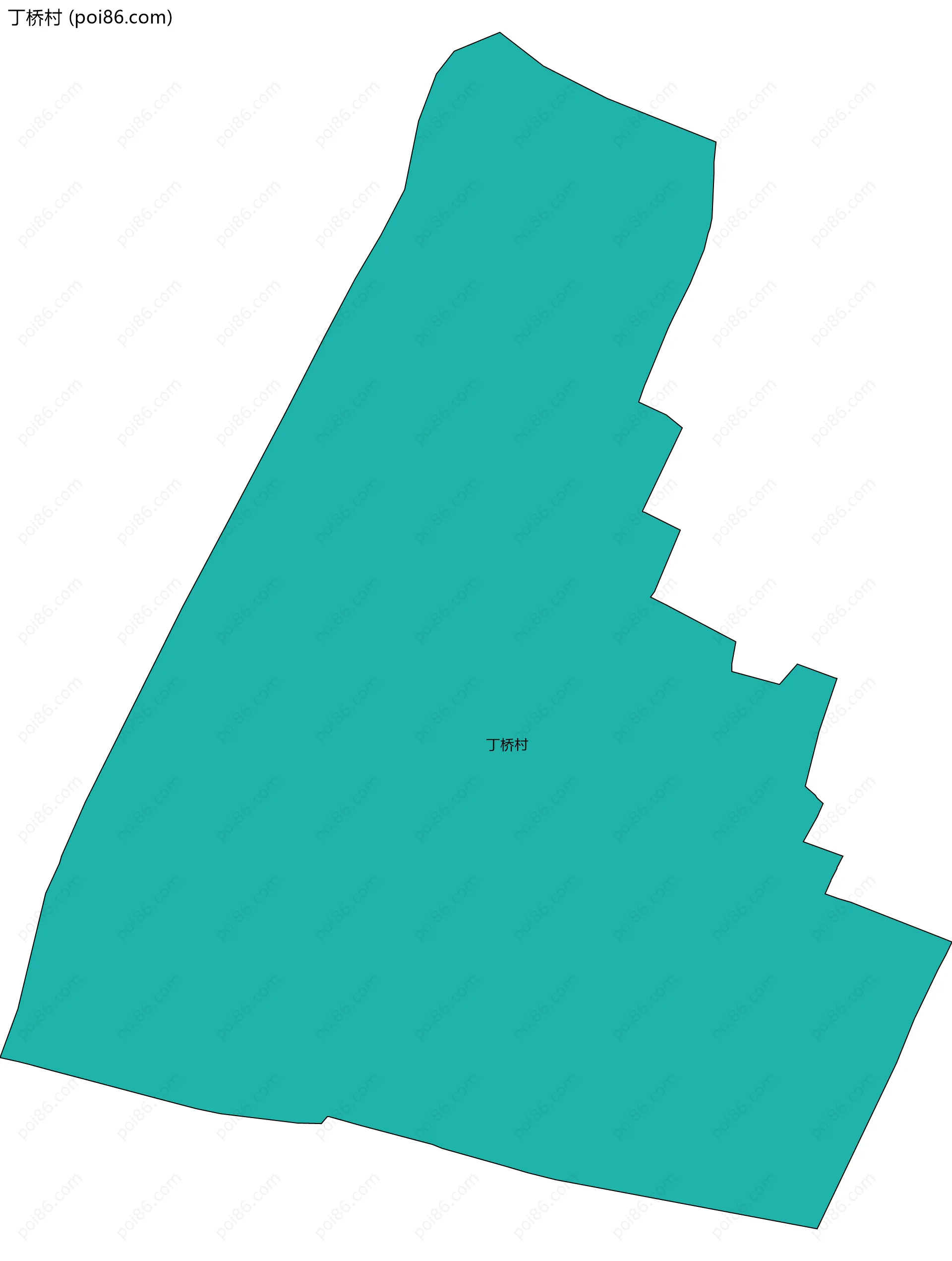 丁桥村边界地图