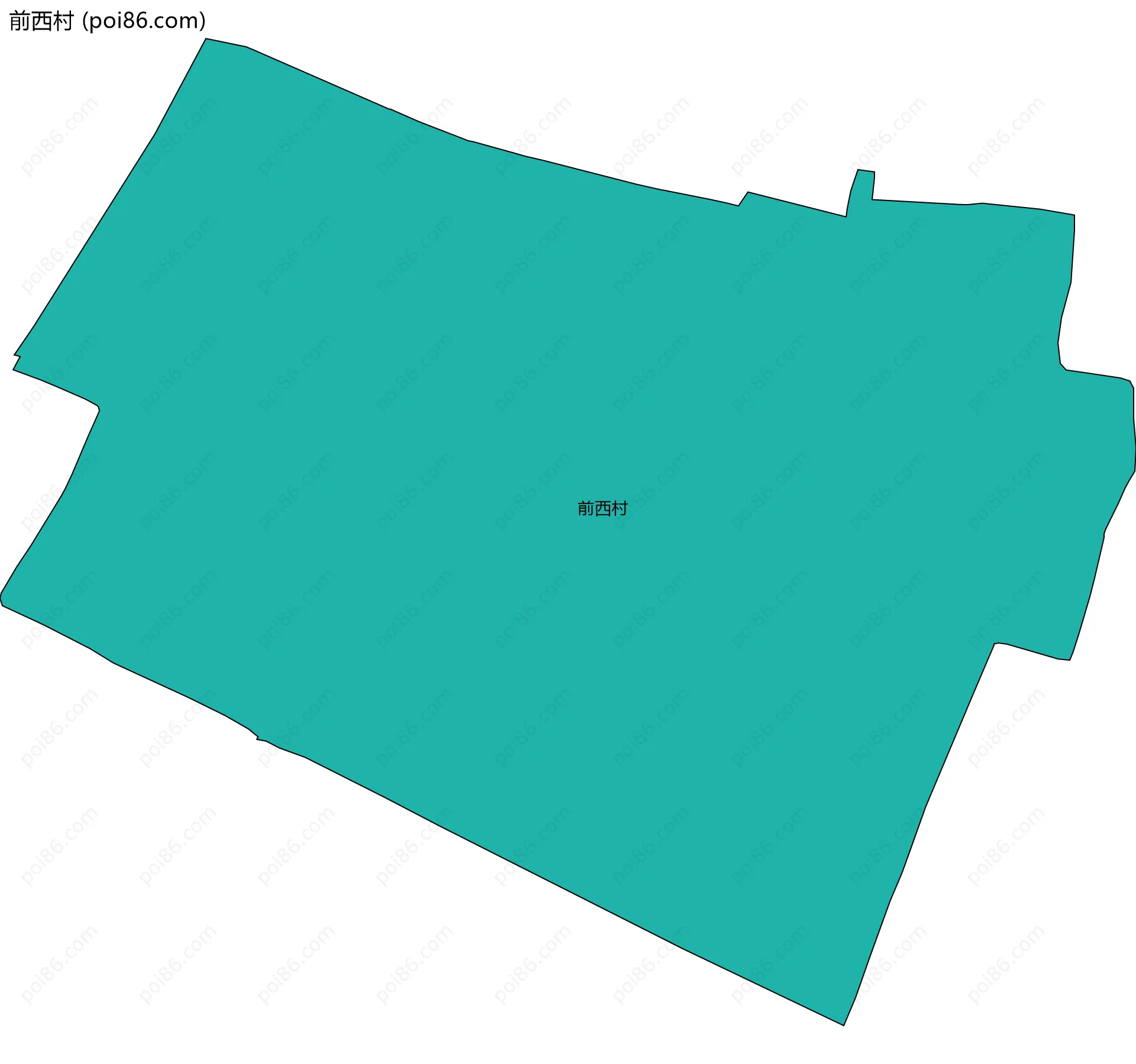 前西村边界地图