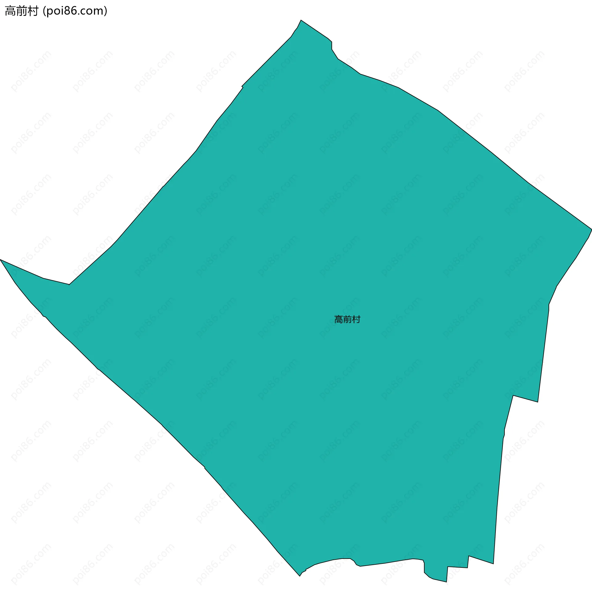 高前村边界地图