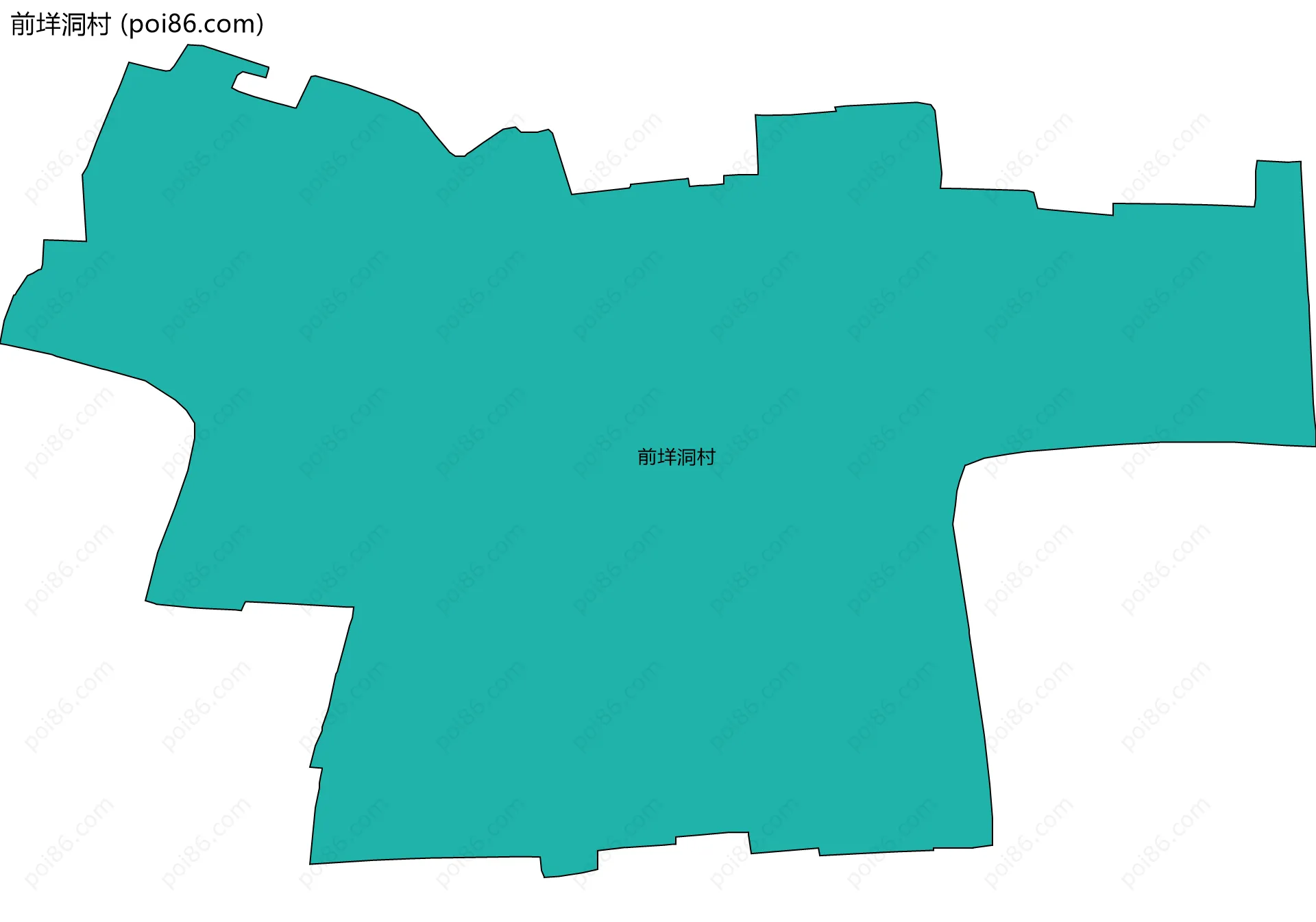 前垟洞村边界地图