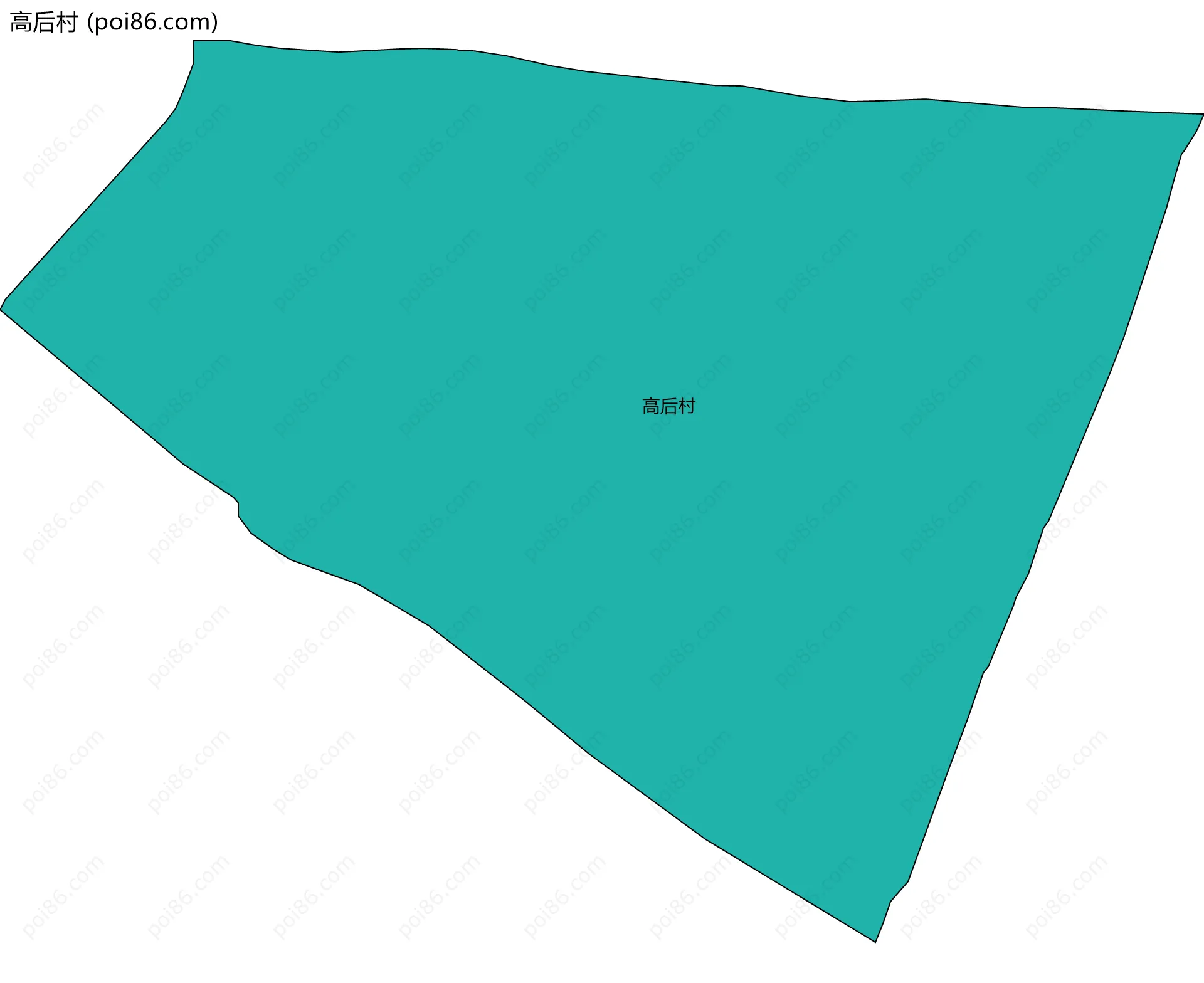 高后村边界地图