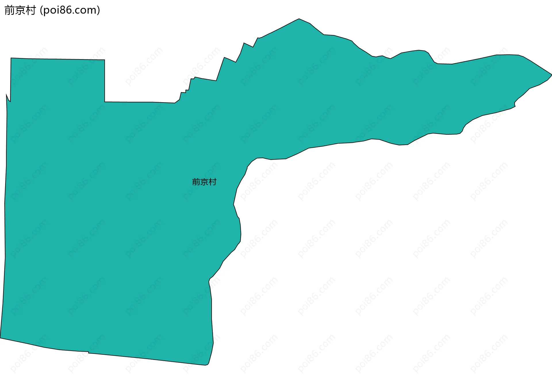 前京村边界地图