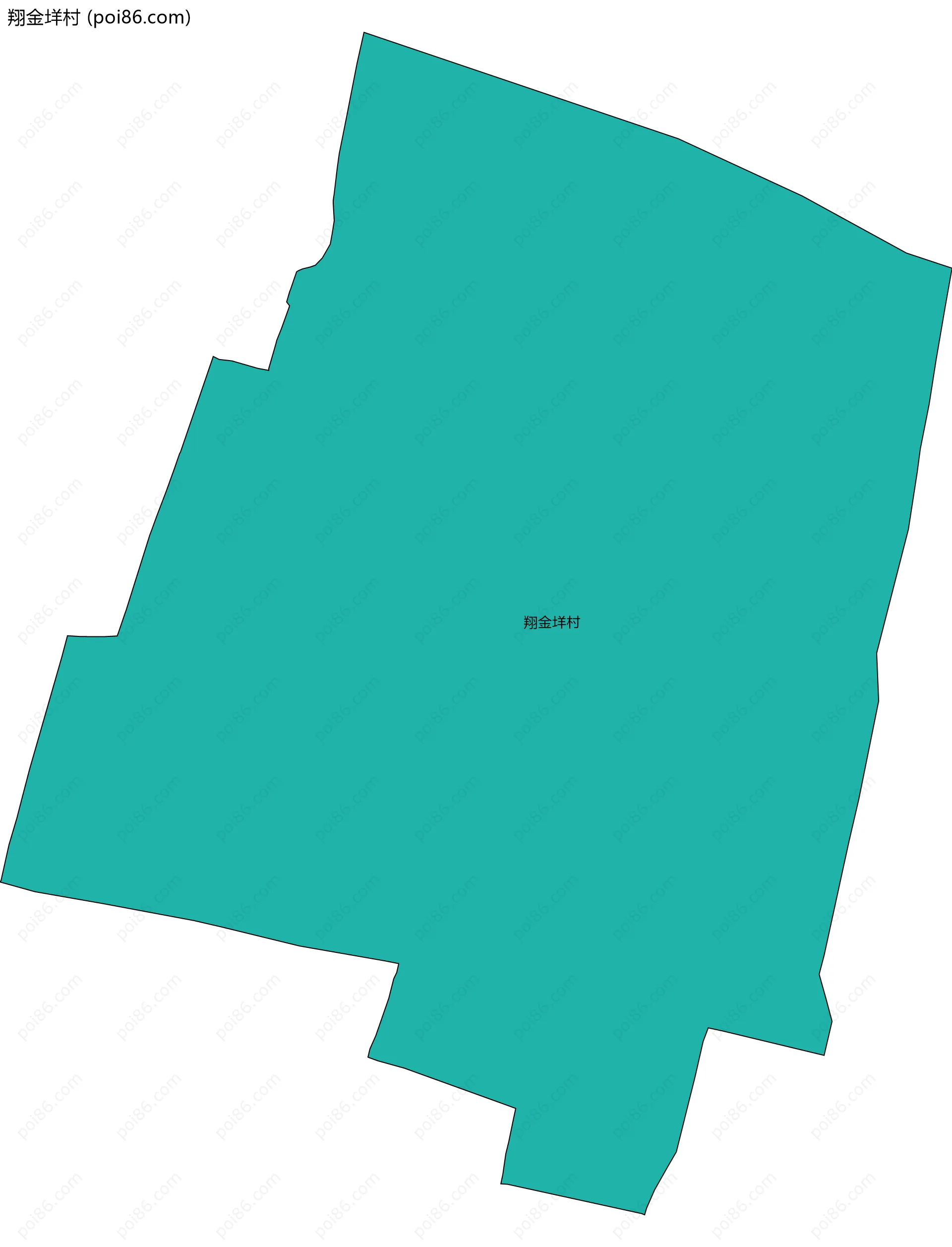 翔金垟村边界地图