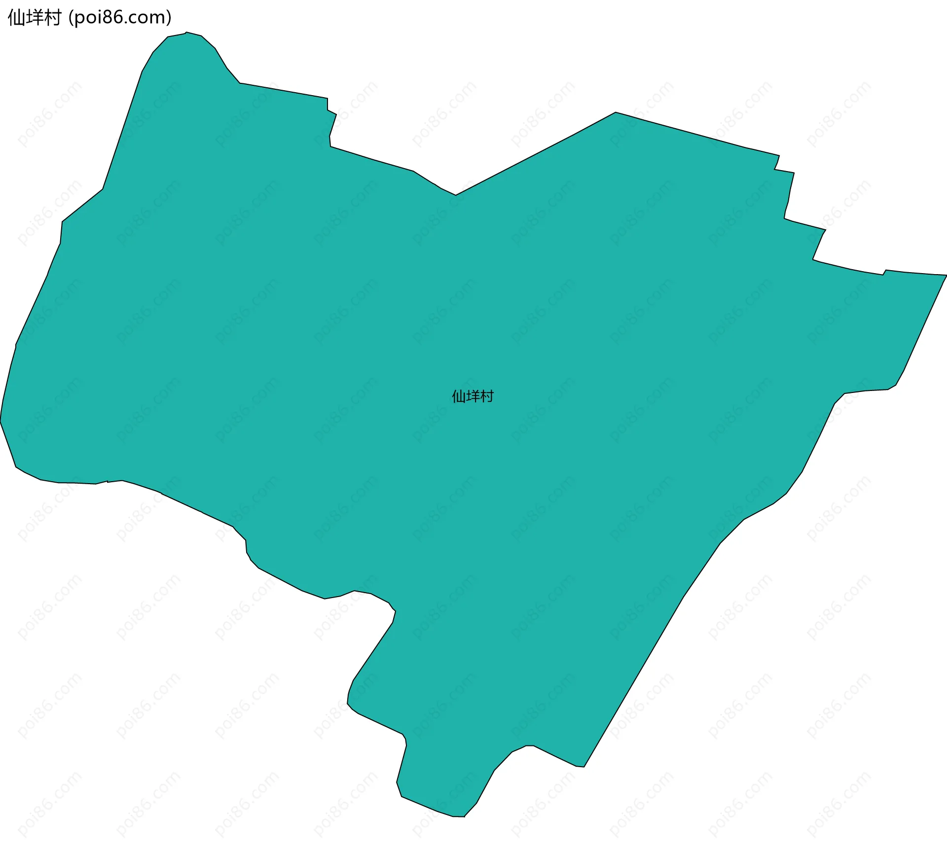 仙垟村边界地图