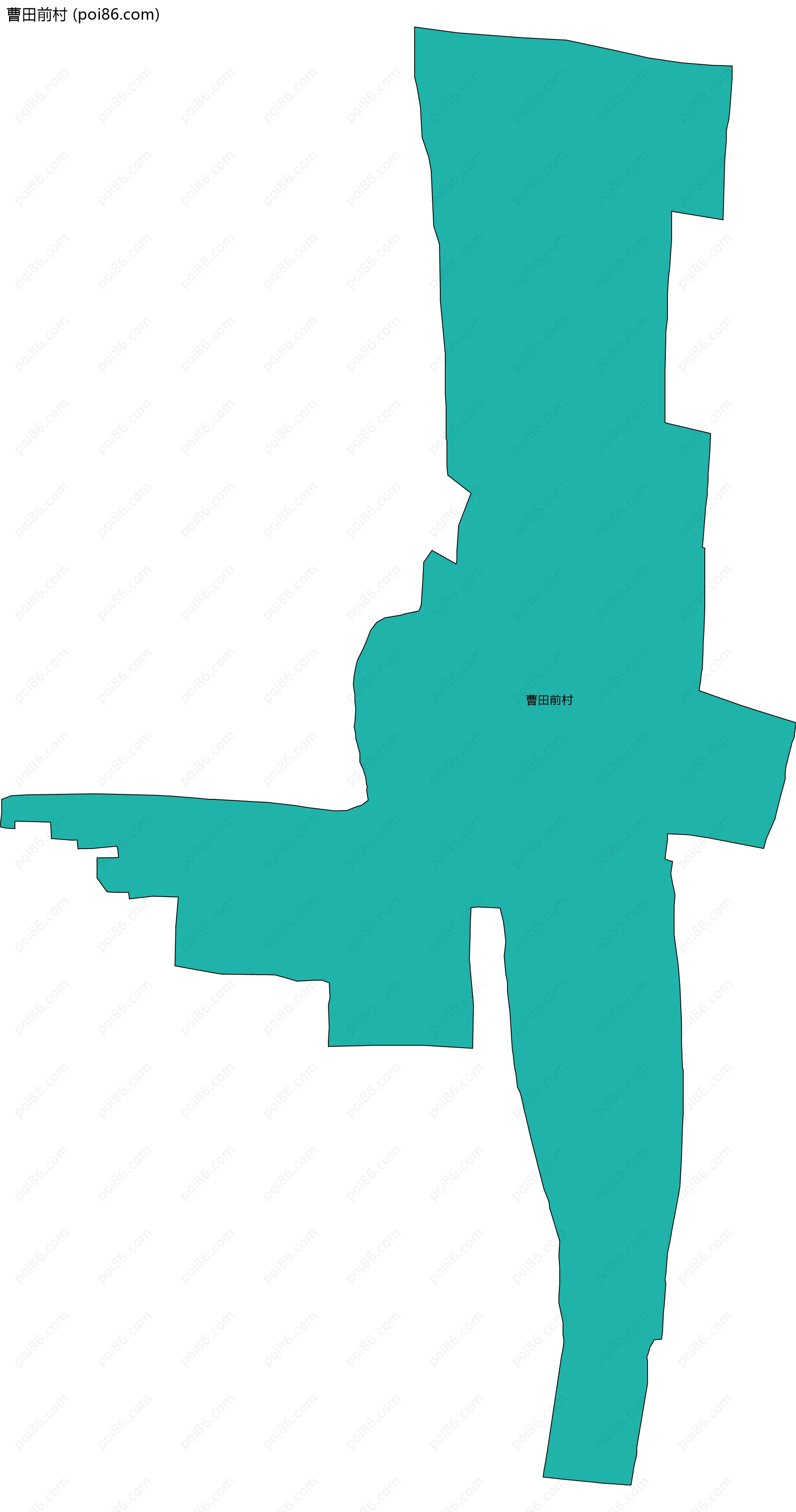 曹田前村边界地图