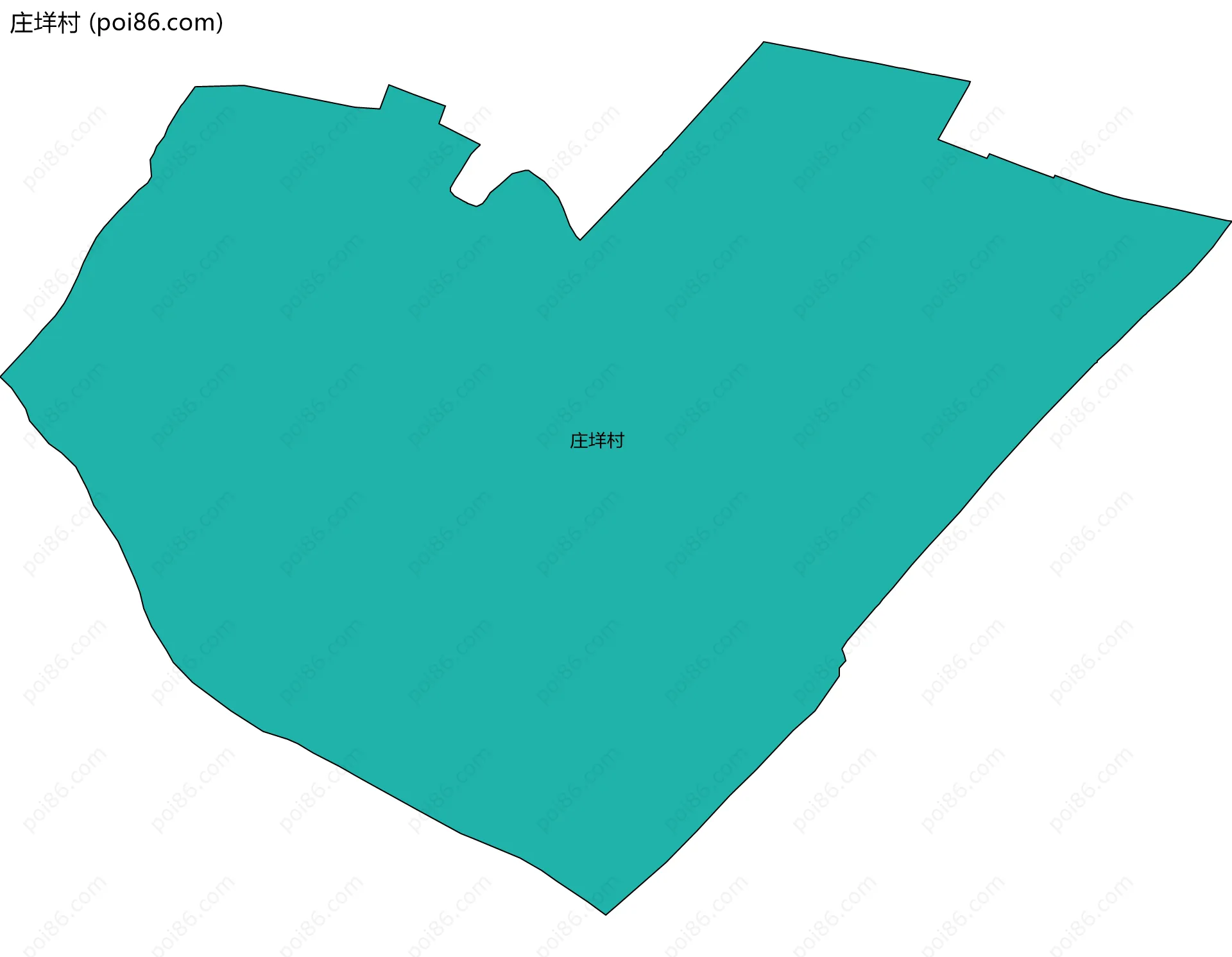 庄垟村边界地图