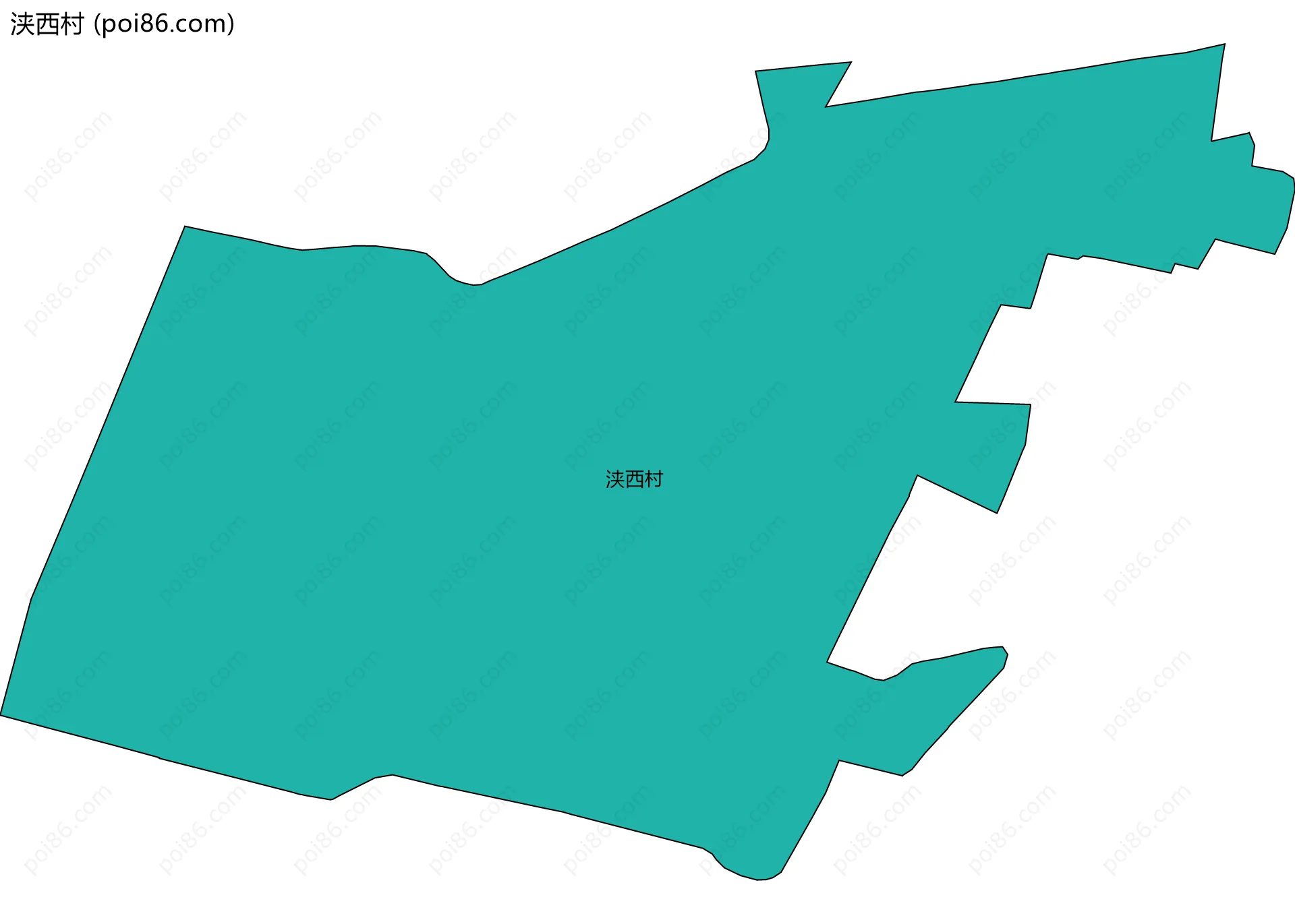 浃西村边界地图