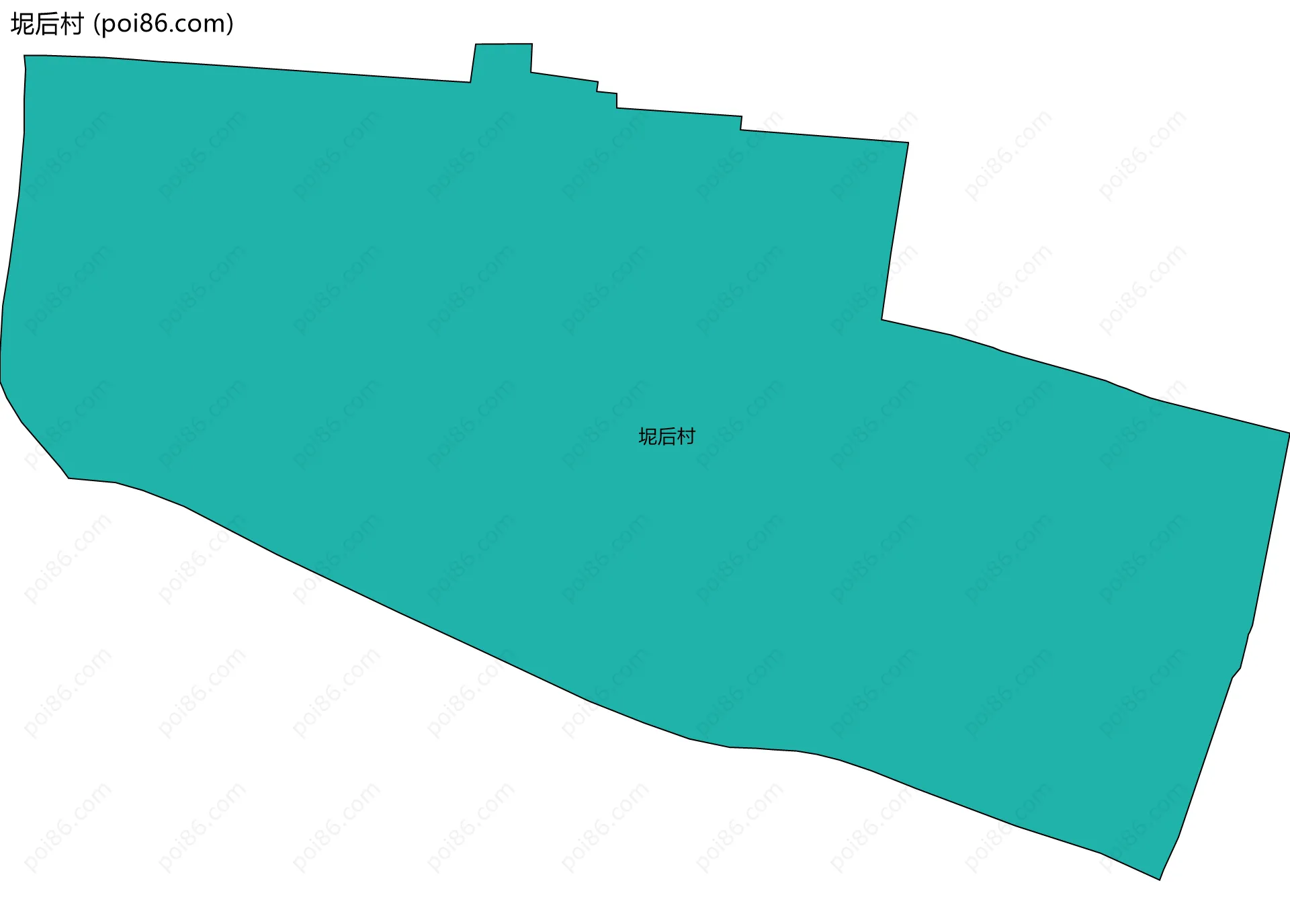坭后村边界地图