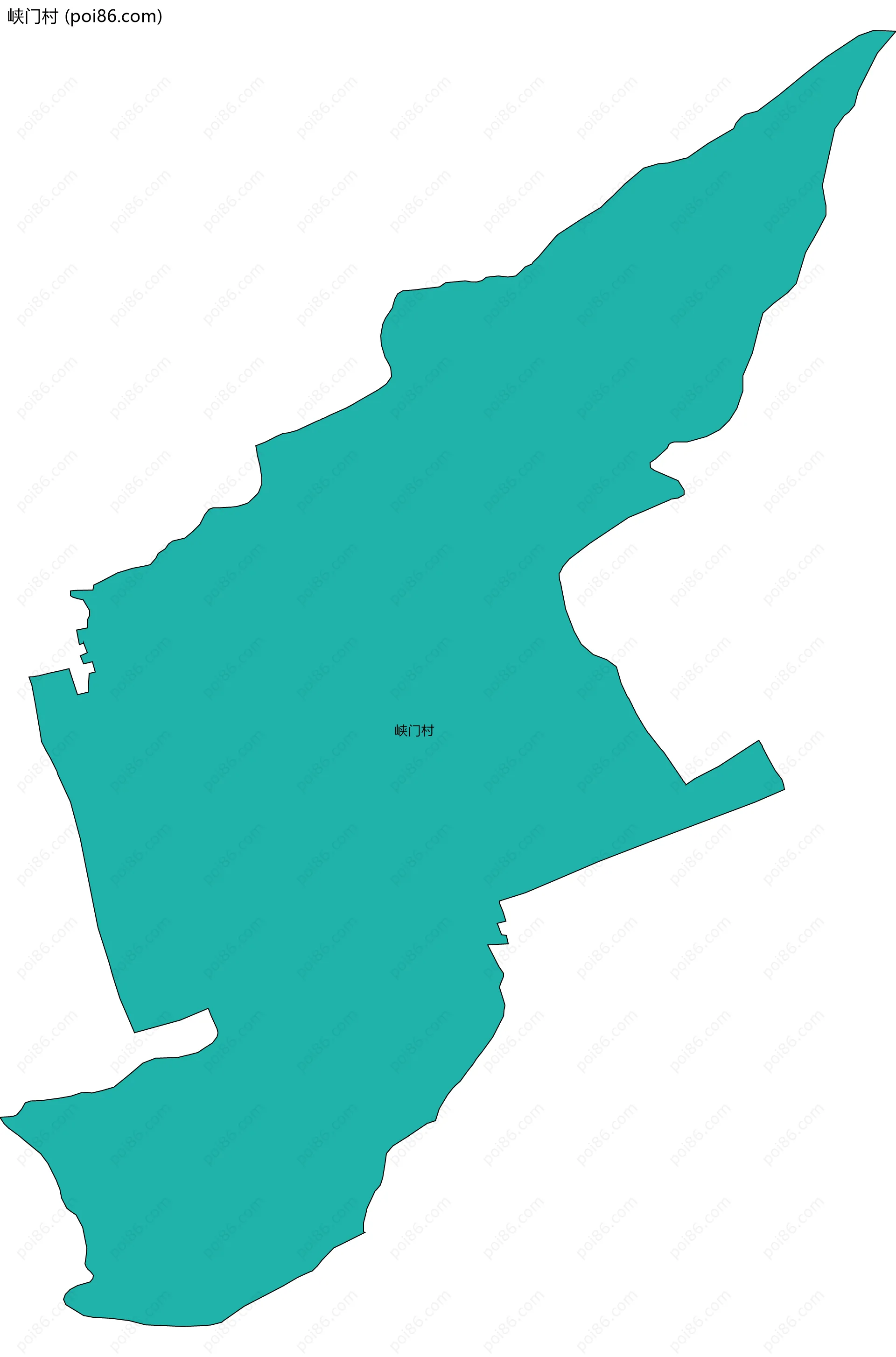 峡门村边界地图