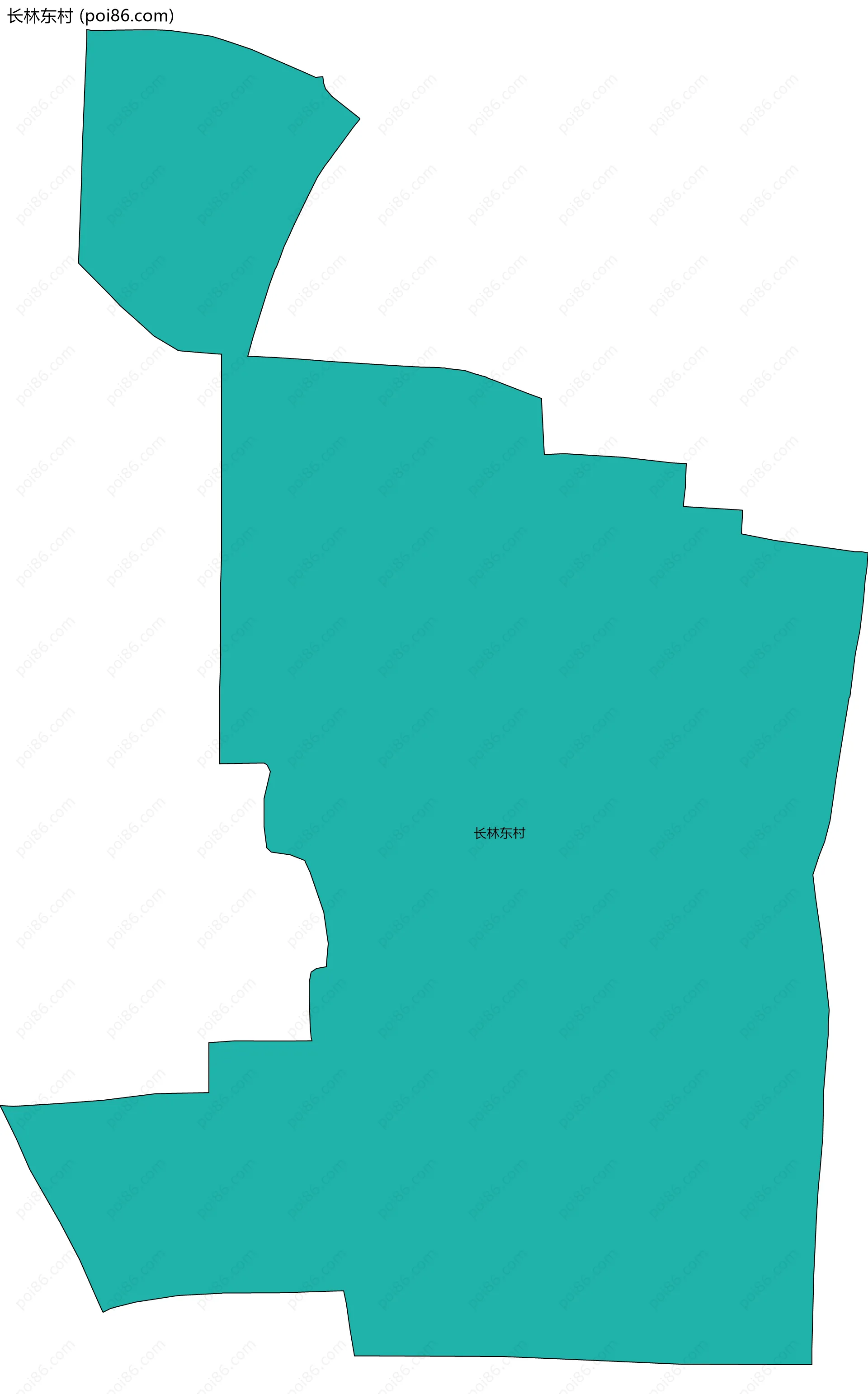 长林东村边界地图