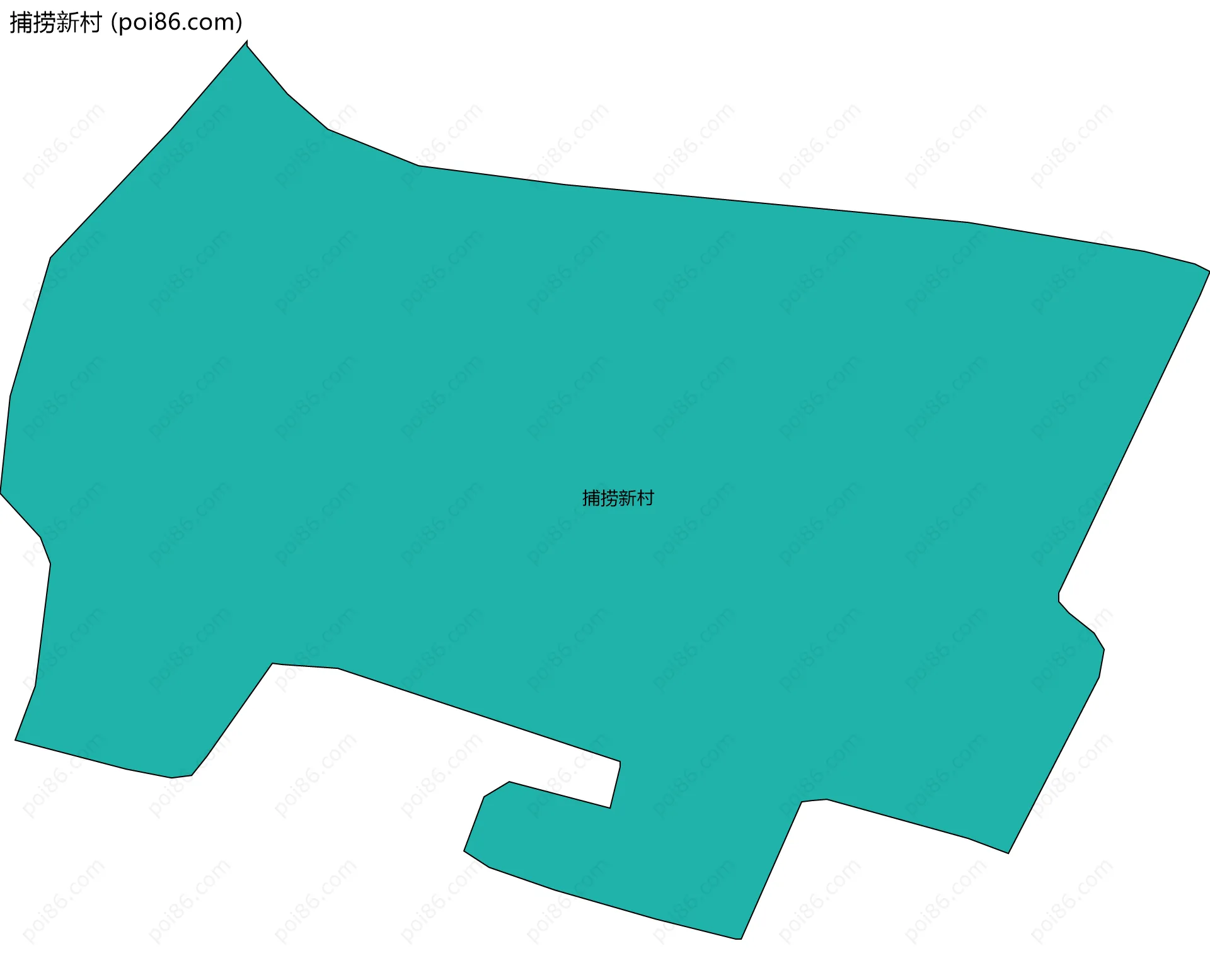 捕捞新村边界地图