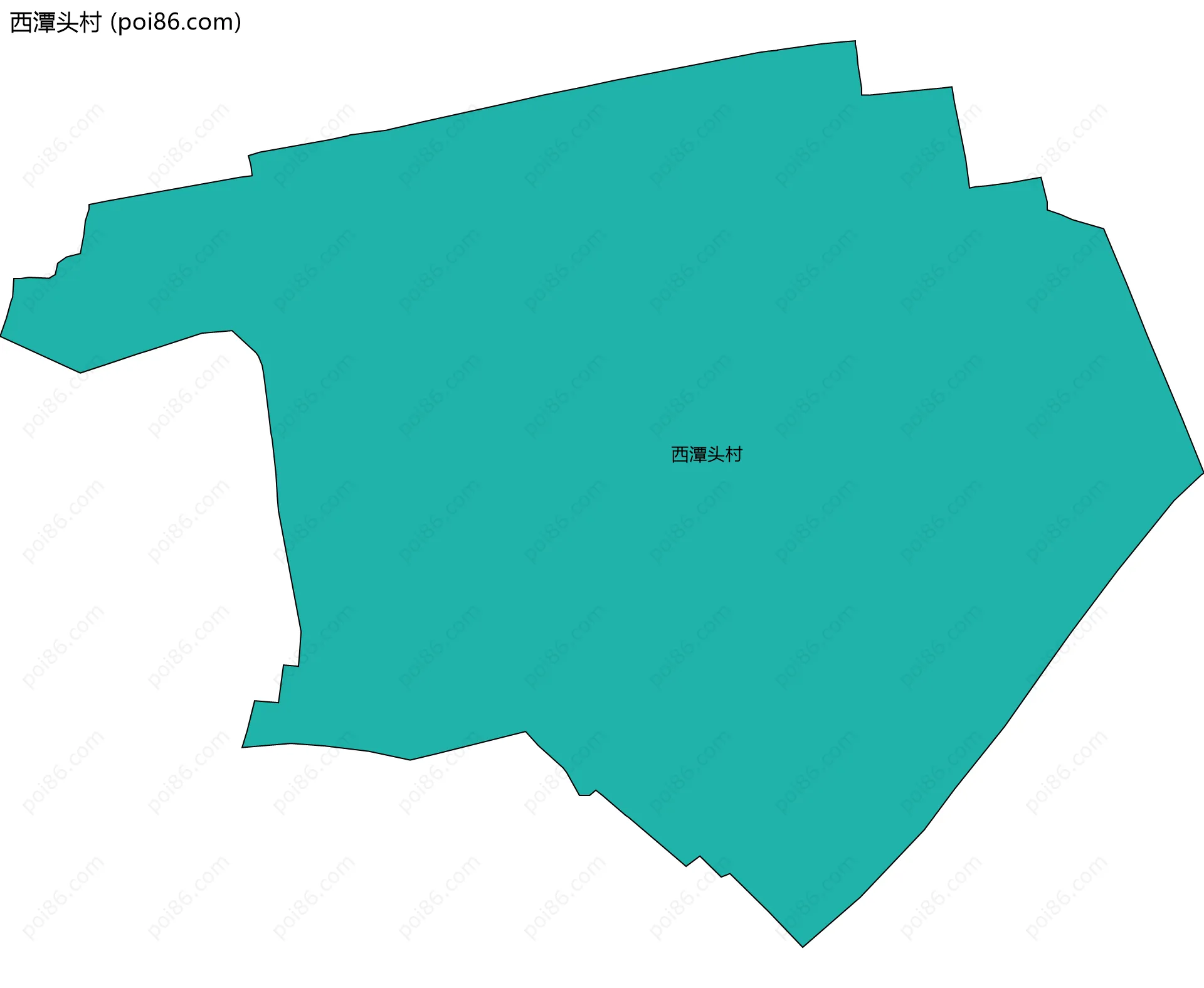 西潭头村边界地图