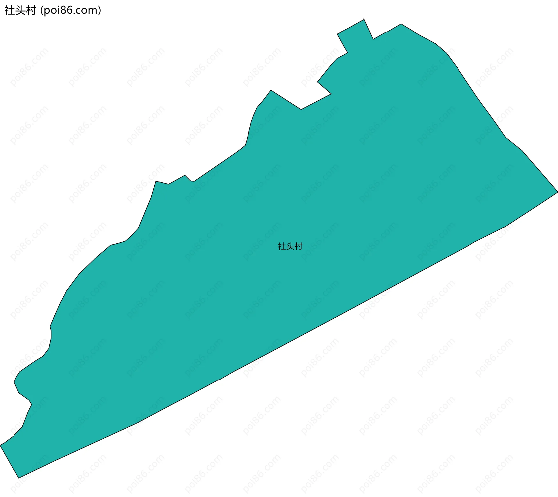 社头村边界地图