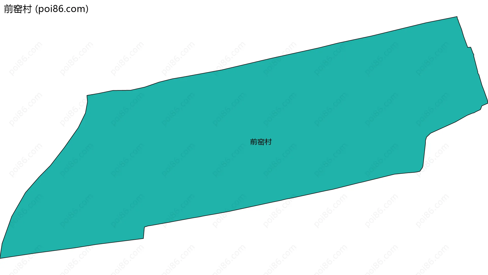 前窑村边界地图