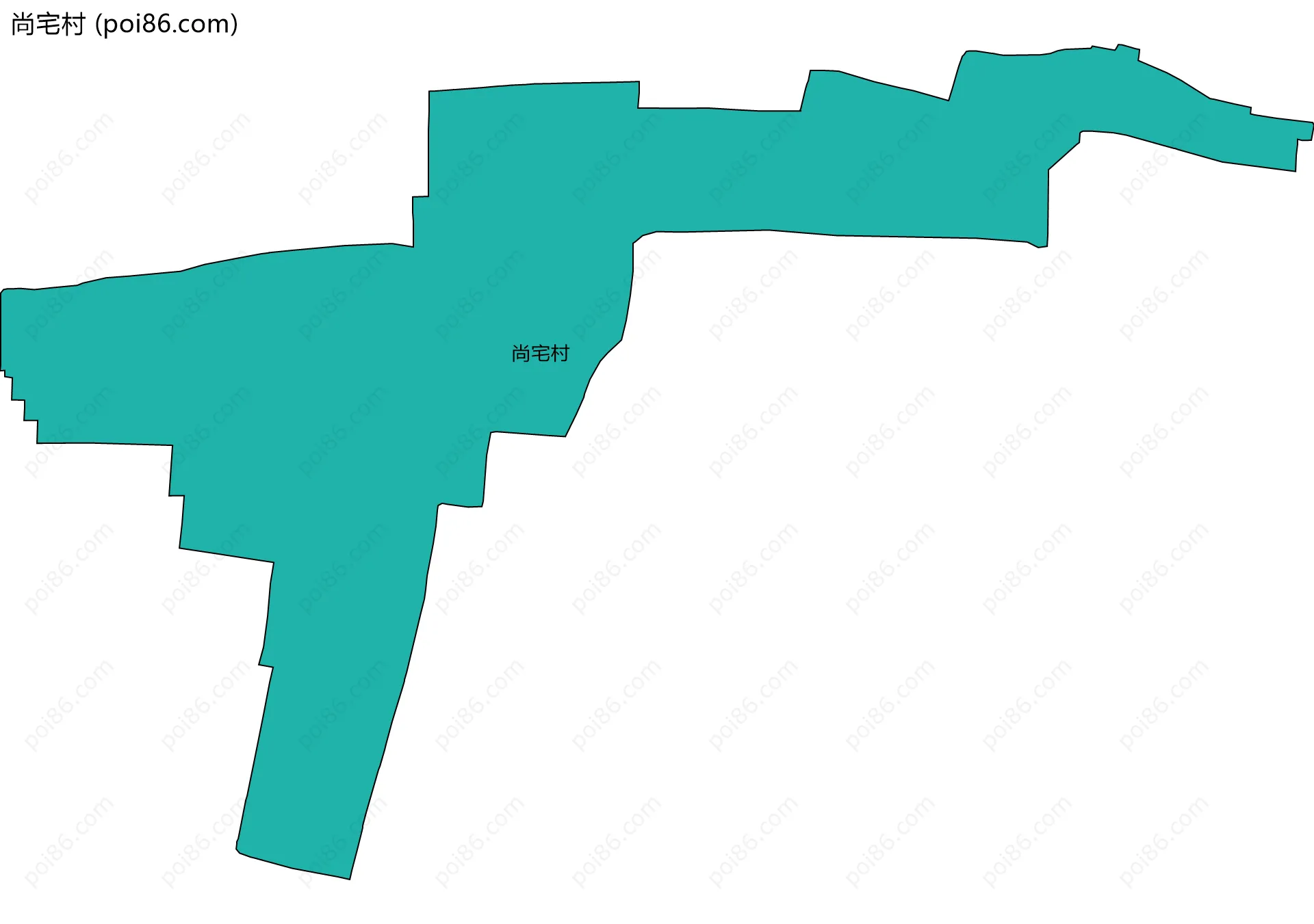 尚宅村边界地图