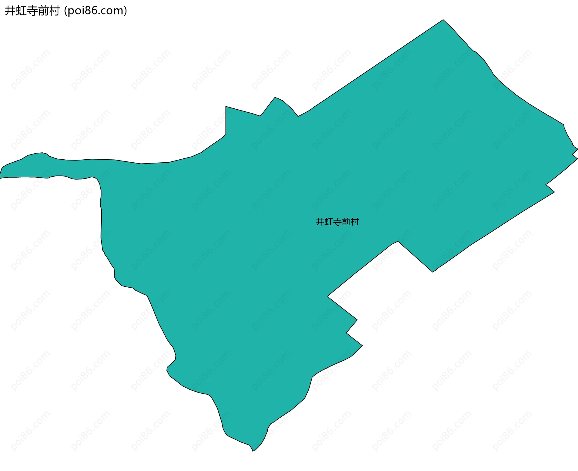 井虹寺前村边界地图