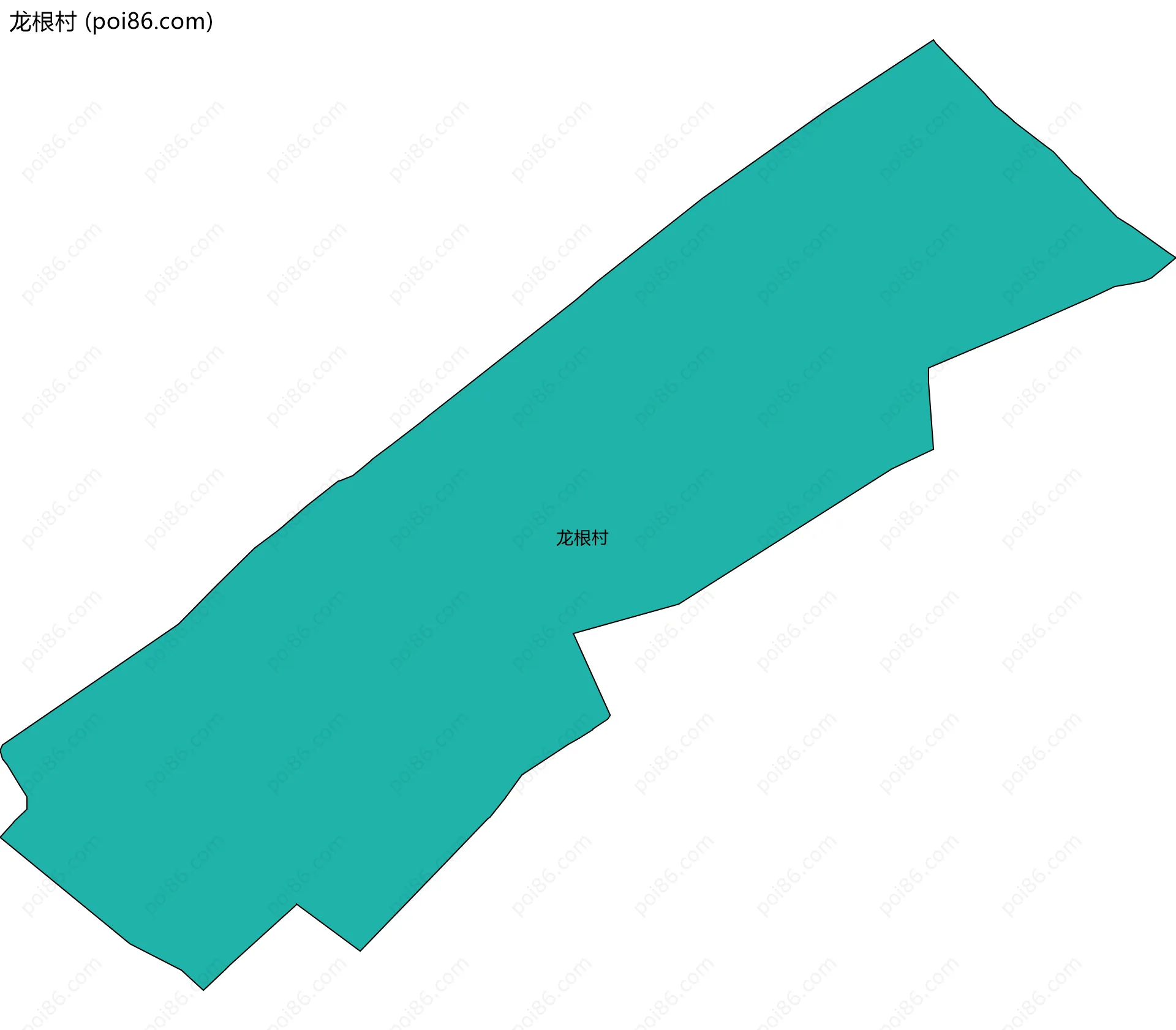 龙根村边界地图
